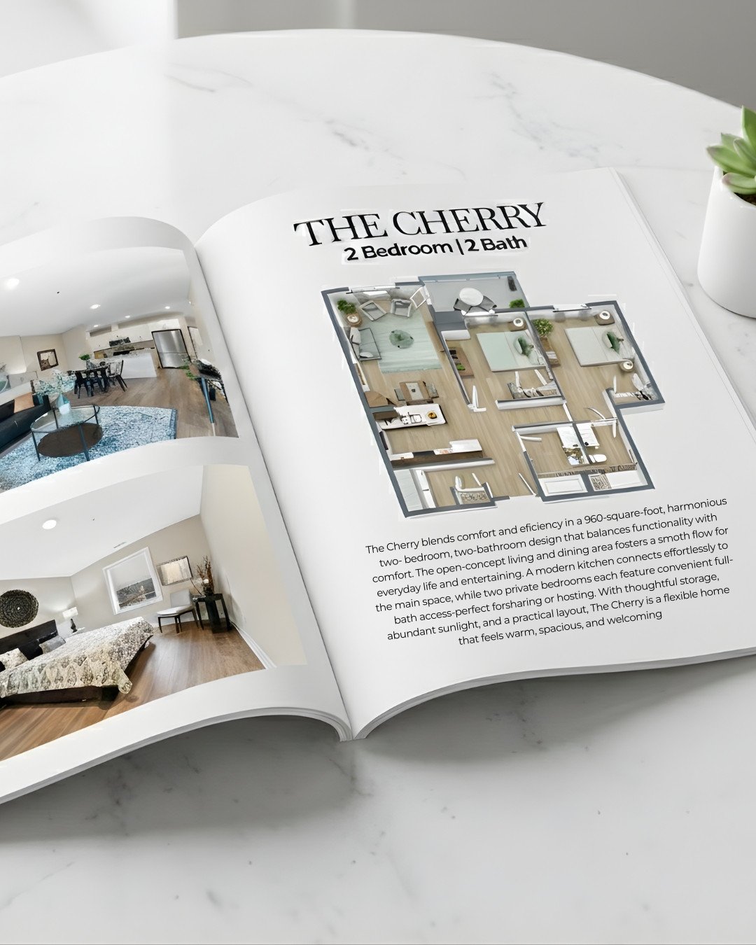 Say hello to The Cherry Suite 🍒⁠
⁠
A thoughtfully designed 2 bedroom, 2 bathroom home that perfectly balances comfort, style, and everyday living. Open-concept living and dining areas, modern finishes, and bright, airy spaces make The Cherry ideal f