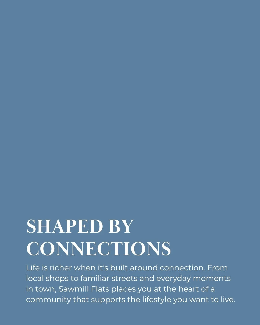 Being shaped by your connections means more than where you live &mdash; it&rsquo;s about the people, places, and everyday moments that surround you.⁠
⁠
At Sawmill Flats, living in the heart of Arnprior keeps you close to community, convenience, and t