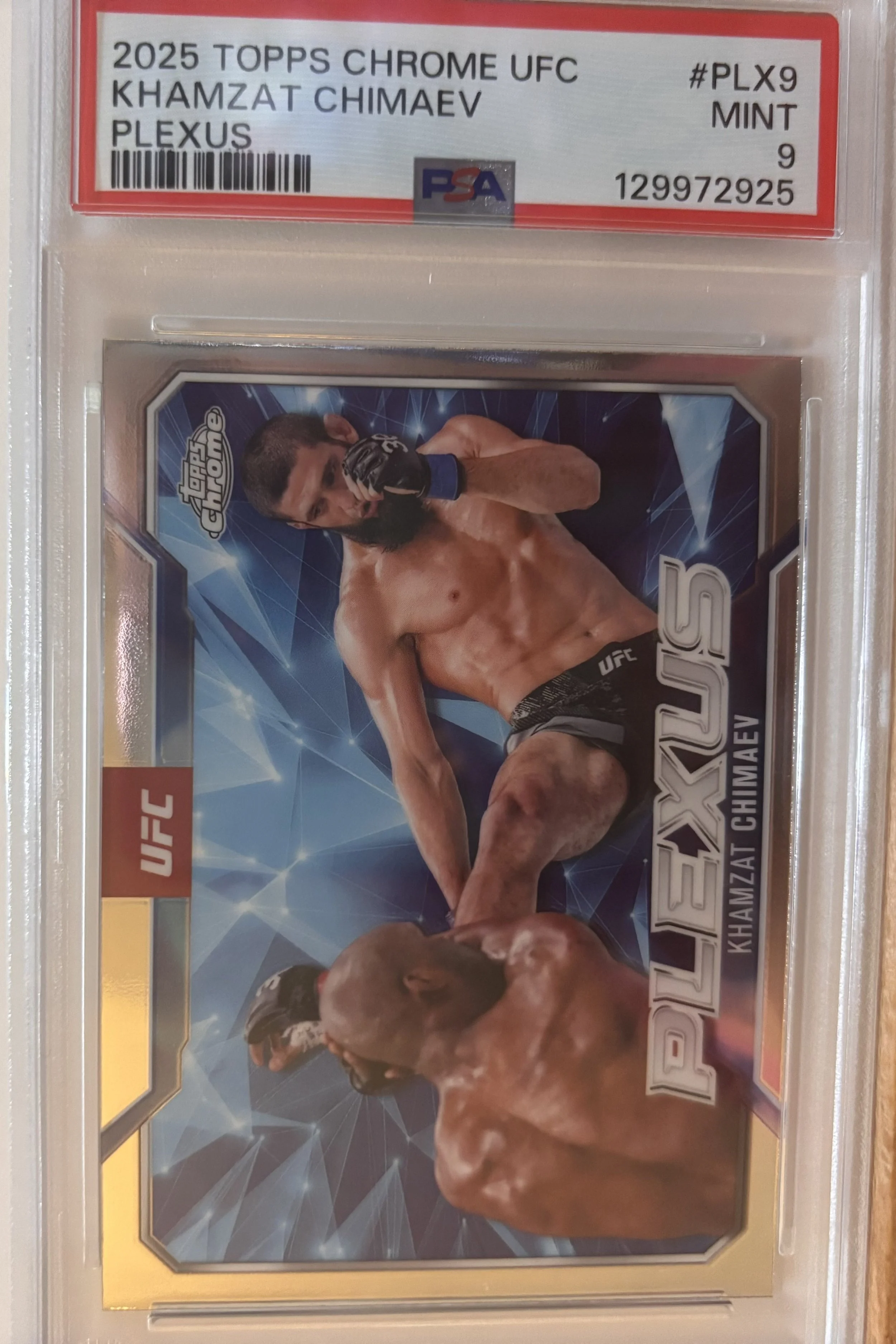 2025 TOPPS CHROME UFC KHAMZAT CHIMAEV GRADED