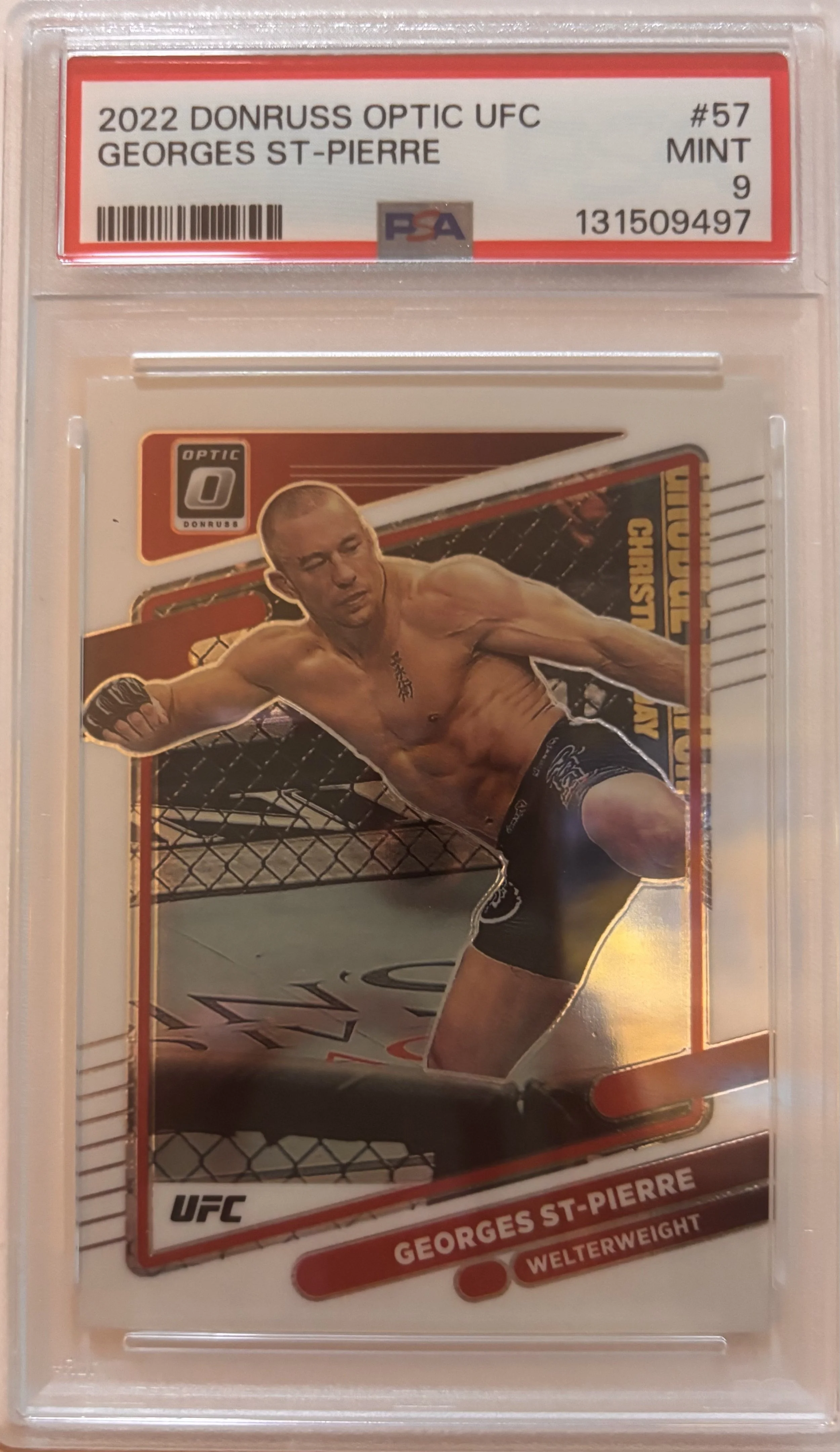 2022 PANINI - DONRUSS OPTIC UFC GEORGES ST-PIERRE GRADED