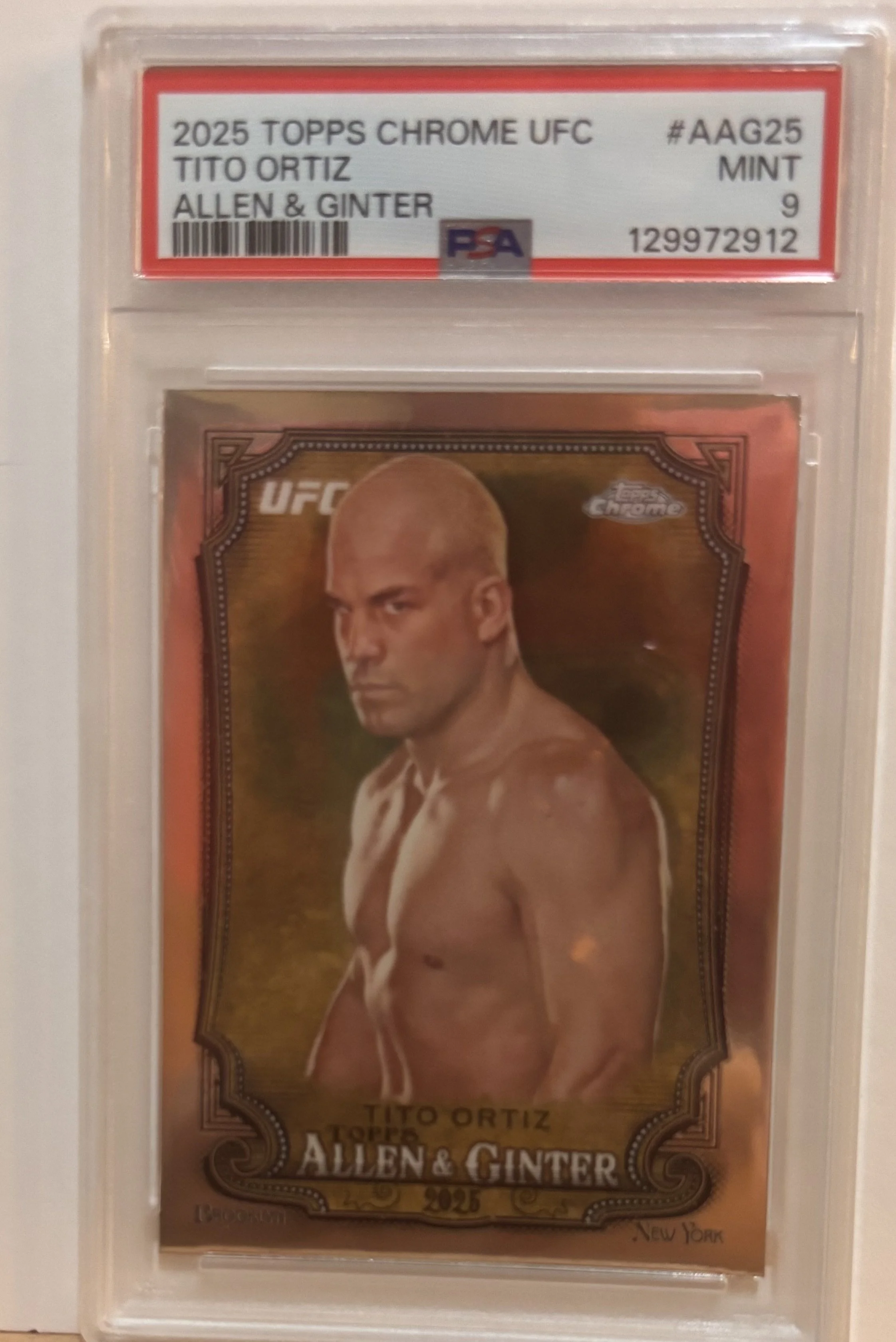 2025 TOPPS CHROME UFC TITO ORTIZ GRADED