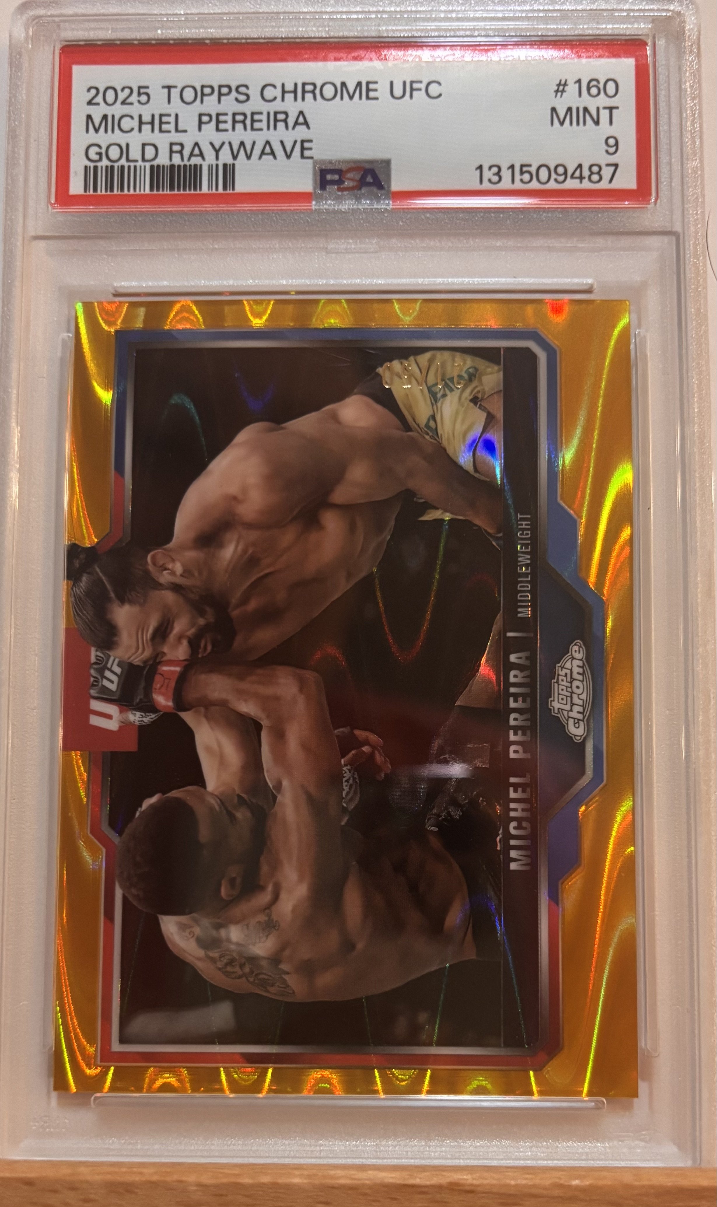 2025 TOPPS CHROME UFC MICHEL PEREIRA NUMBERED & GRADED