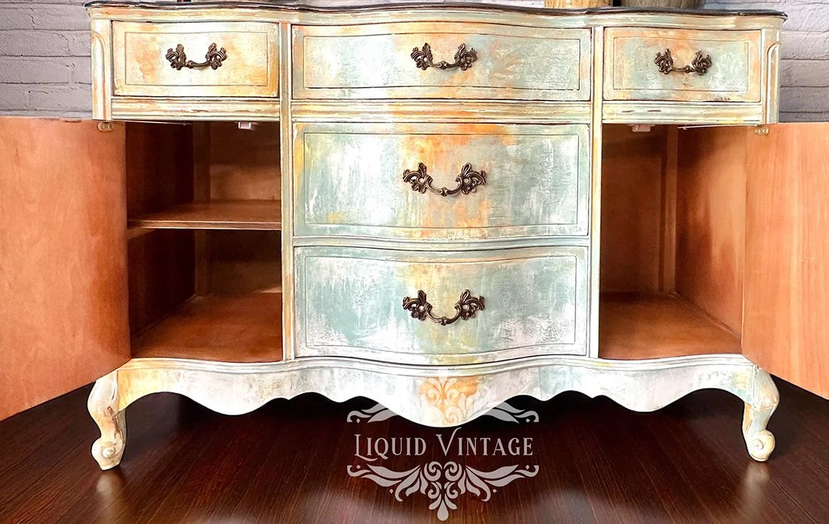 French Provincial Buffet open doors.jpg