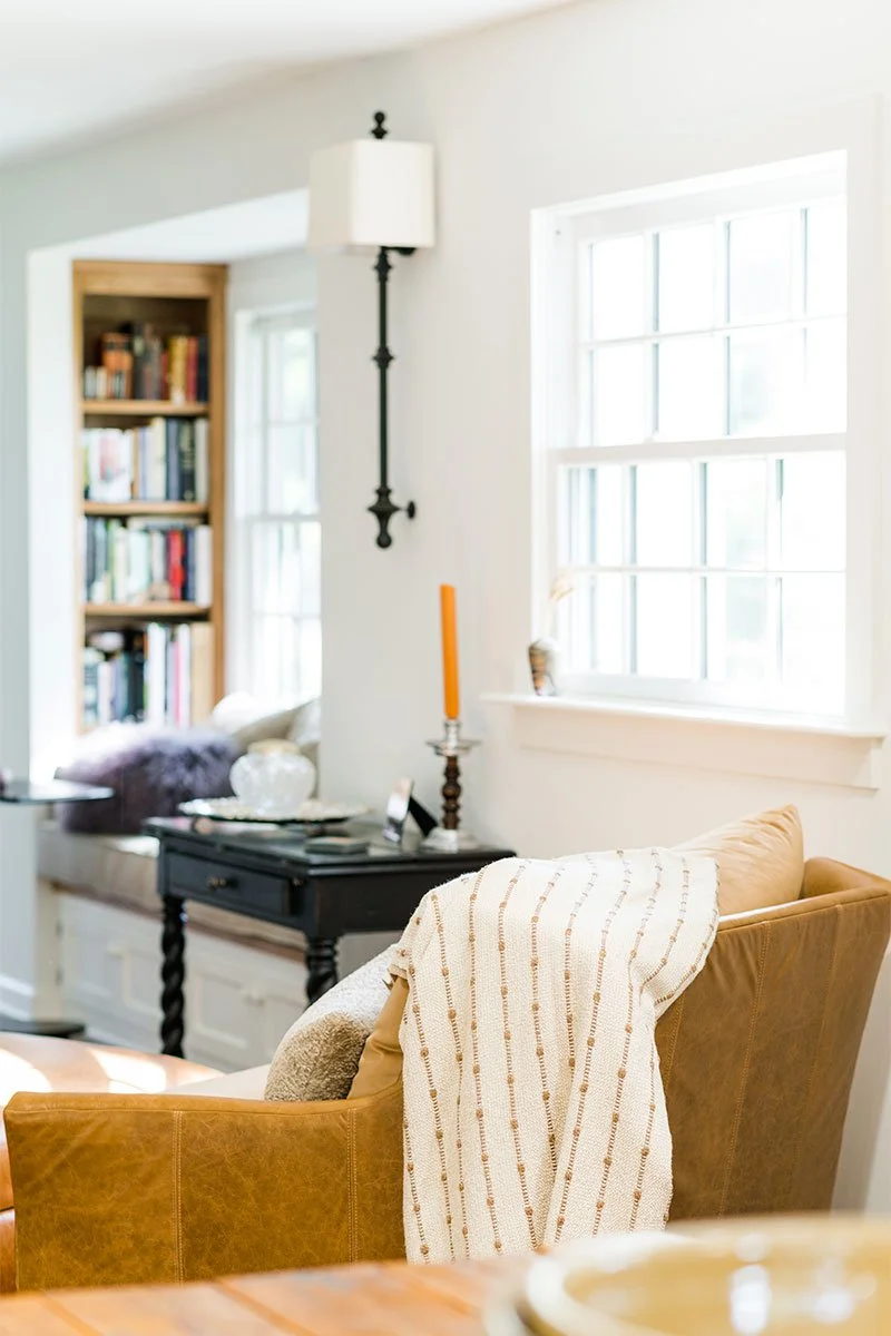 Close up shot of a living room designed by Michele Dutra