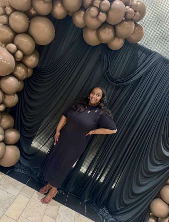 Shandia Booker at the NFL Draft: From Our Runway to Yours event.