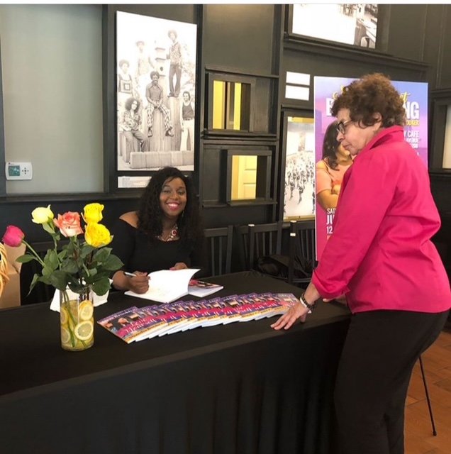 Shandia's Dear Brooklyn, Love Yourself book release signing table
