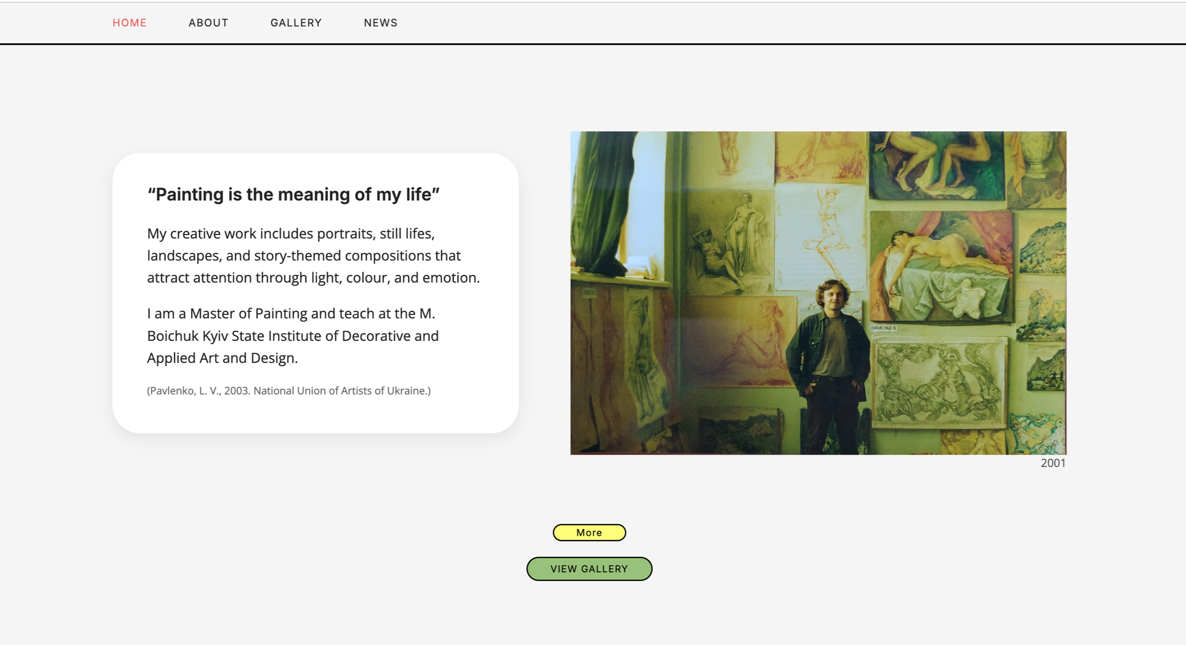 Project One: Website Using HTML & CSS