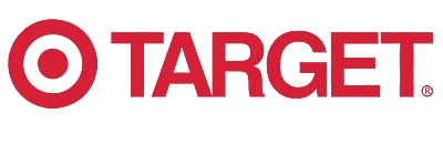 Target logo with red bullseye symbol and the word 'TARGET' in red