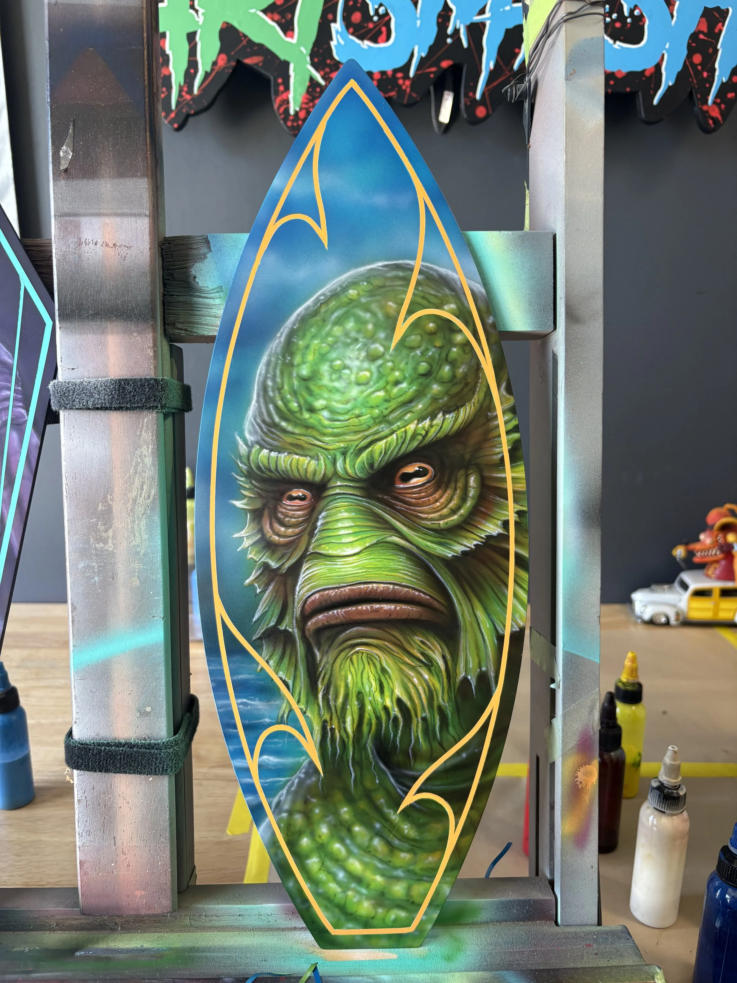 Creature From the Black Lagoon Original Painting