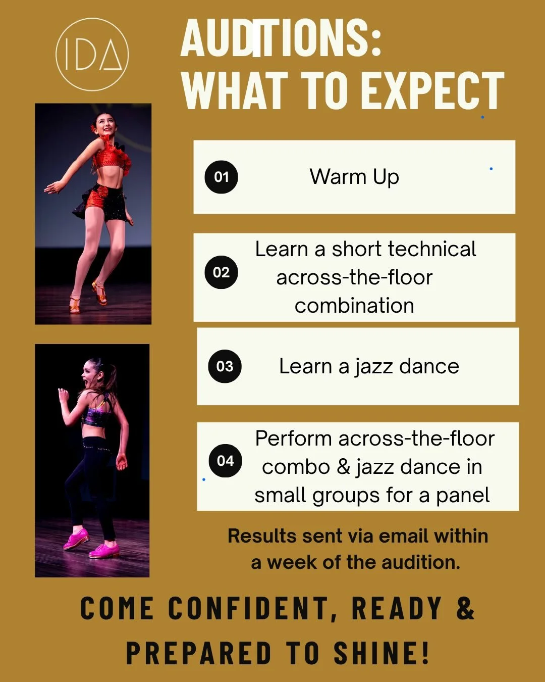 Auditions for our Academy Team are this Saturday 4/18! Visit www.idasantarosa.com to register, and feel free to DM, e-mail, text, or call with questions! We can&rsquo;t wait to see all the dancers this weekend! #sonomacounty #santarosa #dance