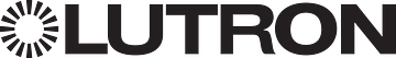 Lutron logo in black text