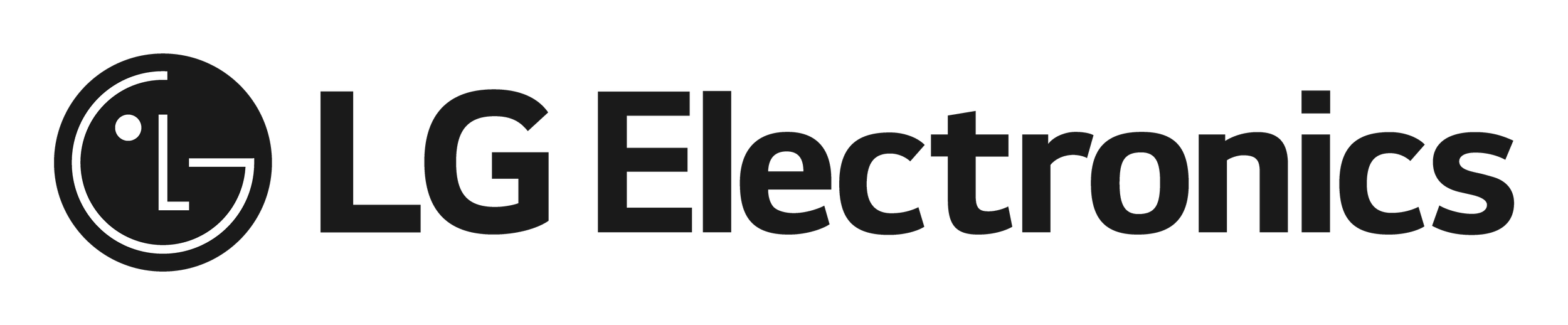 LG Electronics logo in black text