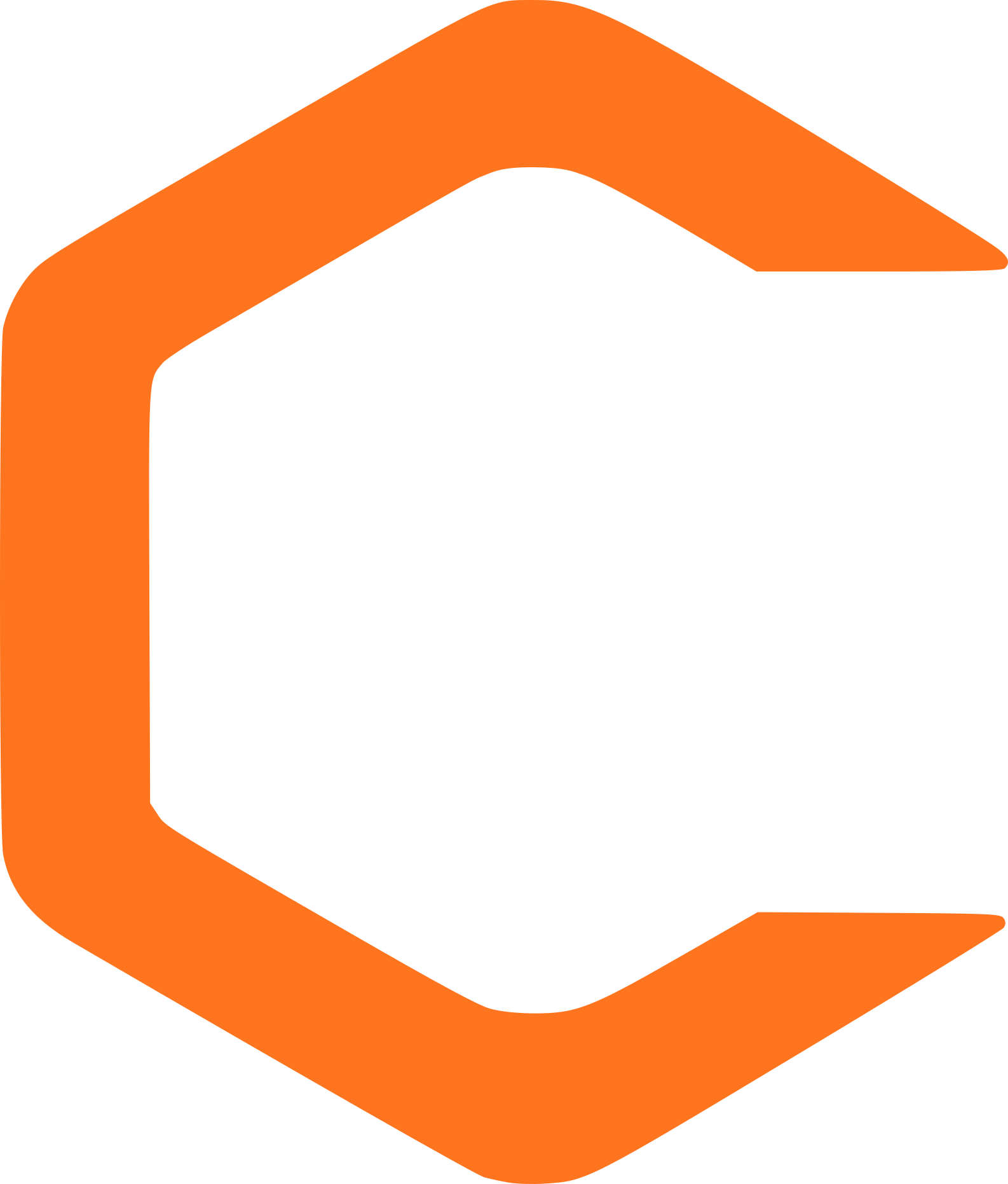 Security camera icon with orange border and black background.
