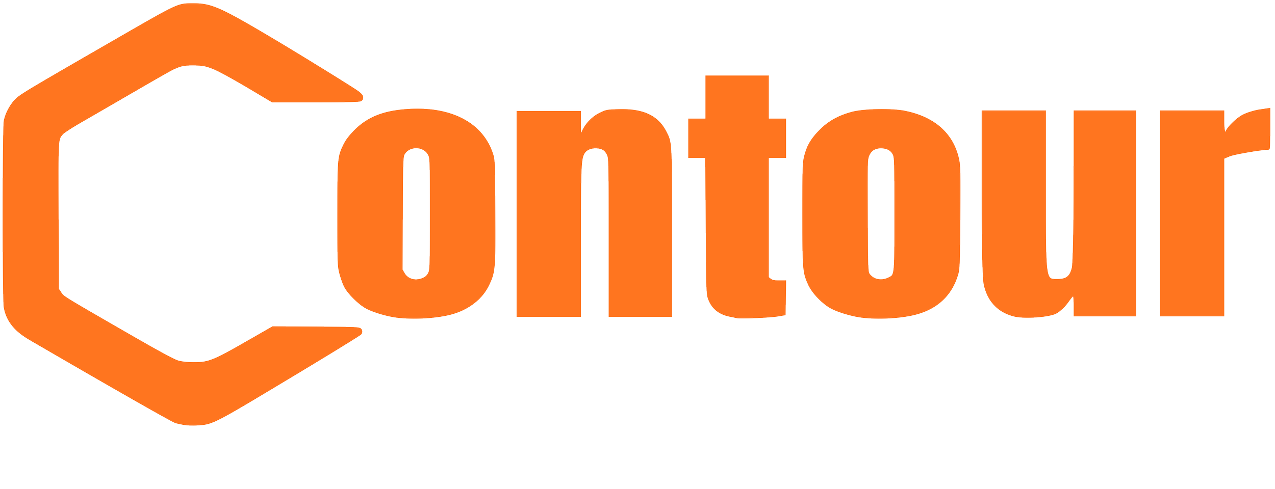 Logo of Ontario Geomatics Inc. with an orange hexagon and a black and white target symbol.