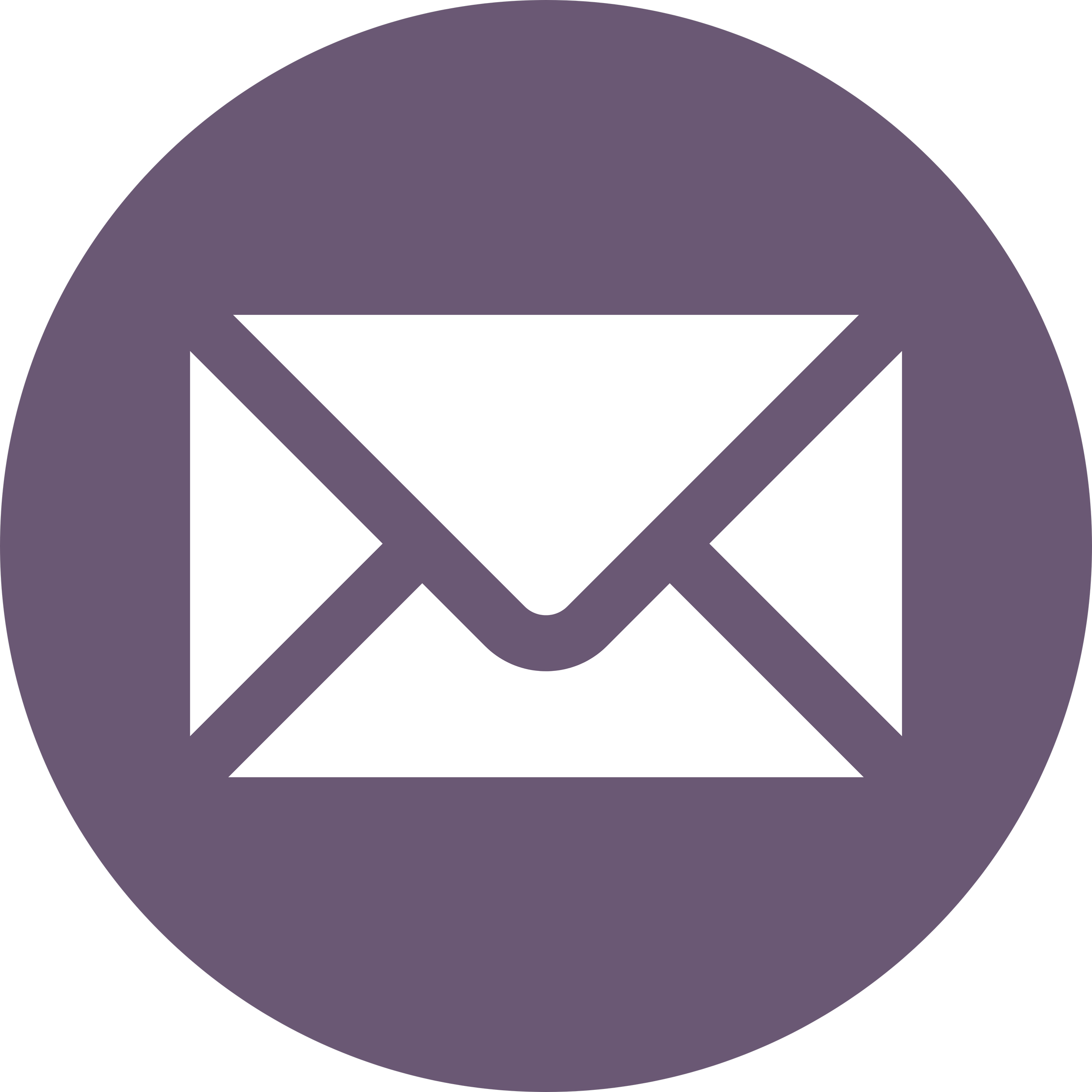 Icon of an open envelope with a diamond-shaped gemstone or emblem inside, all within a purple circular background.