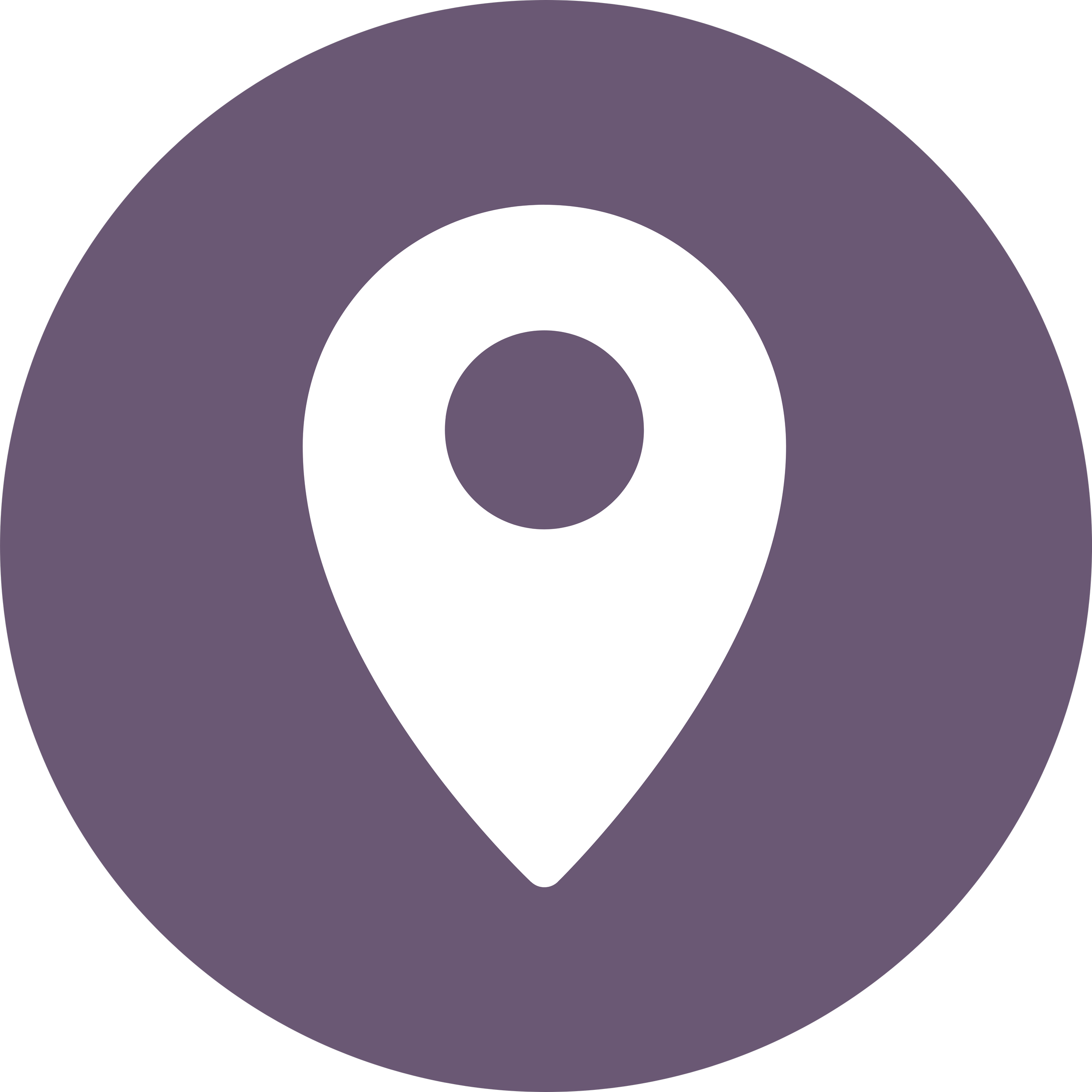 A stylized circular graphic with shades of purple, white, and black.