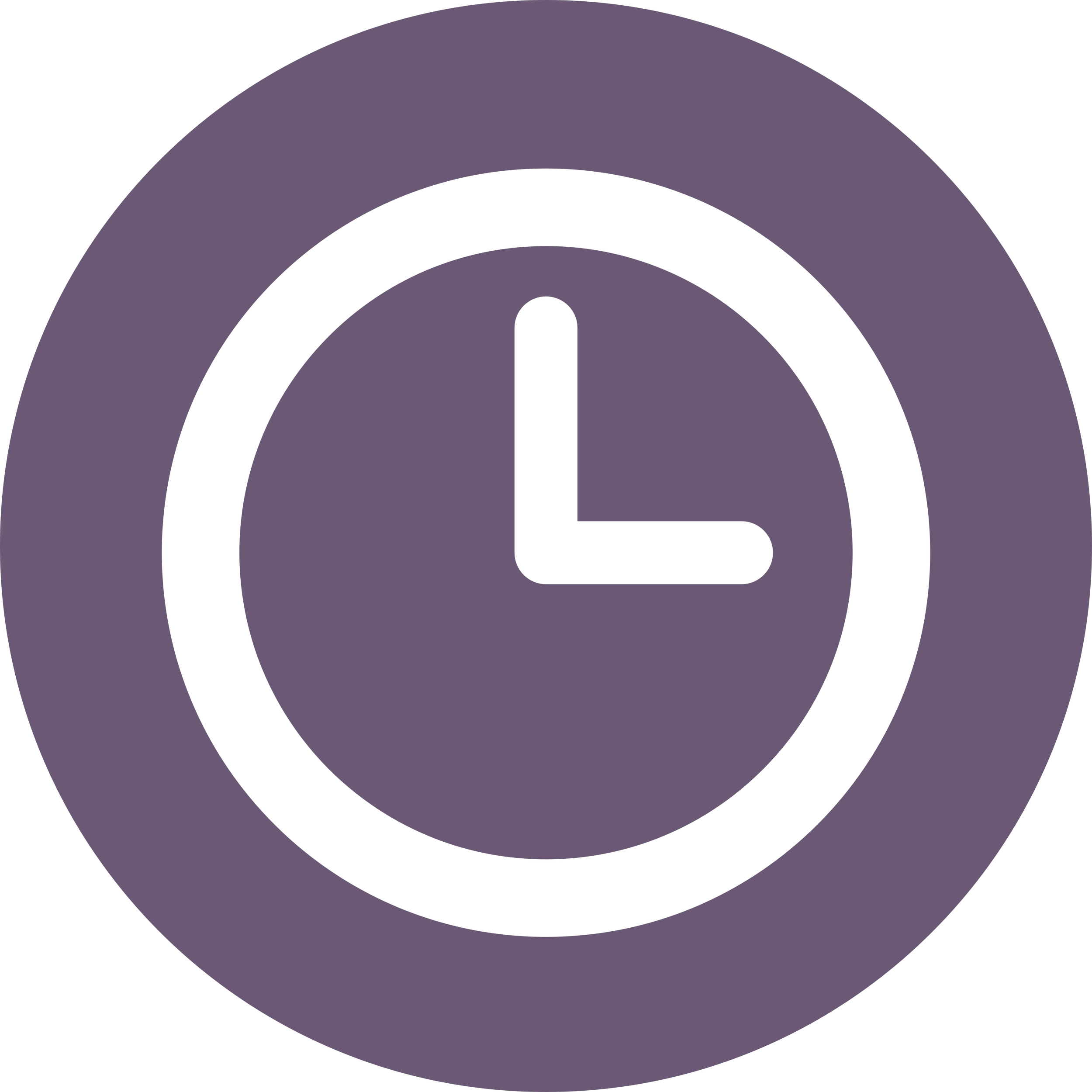 A stylized icon of a bell within concentric circles on a purple background.
