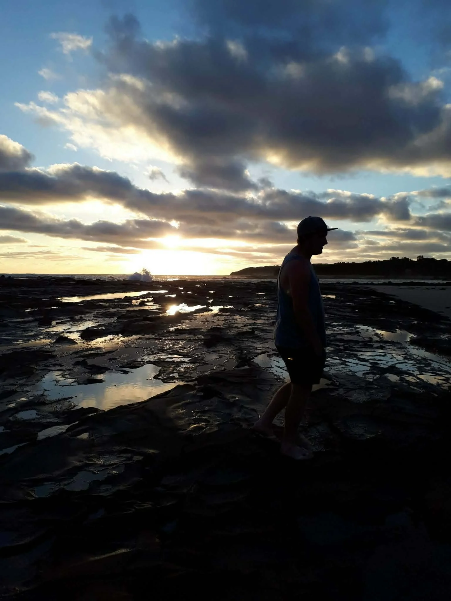 Daniel from ESB Vic walking along the Cape Paterson coastline, reflecting our local knowledge of the Bass Coast.
