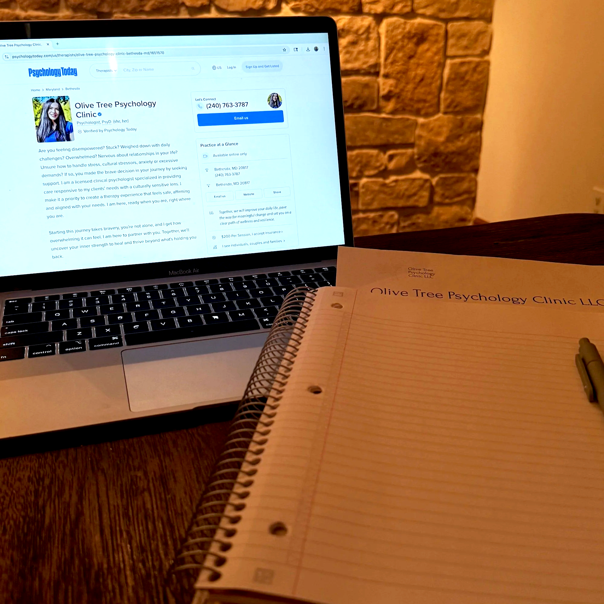 Olive Tree Psychology Clinic 100% Telehealth