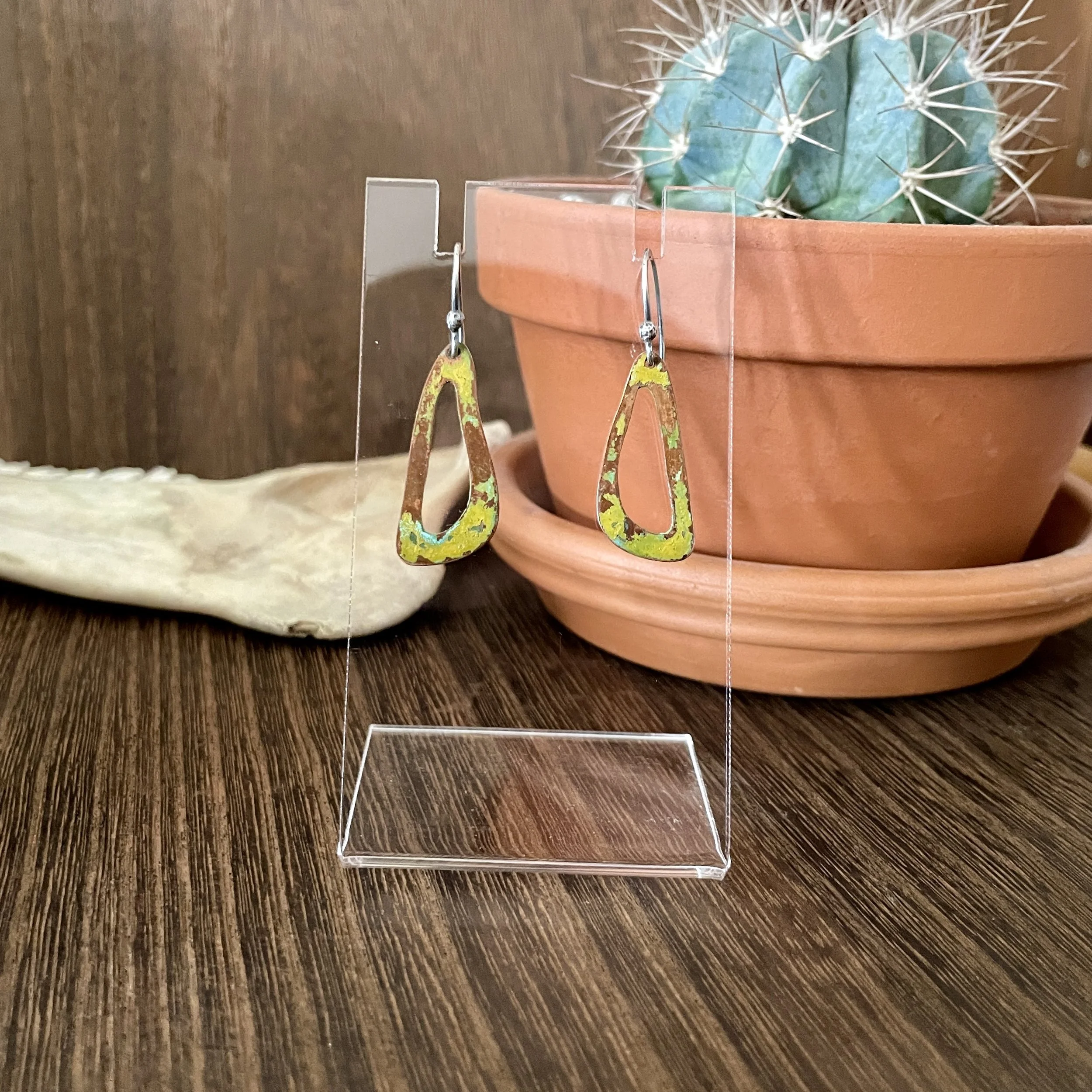 Yellow Dangle Earrings