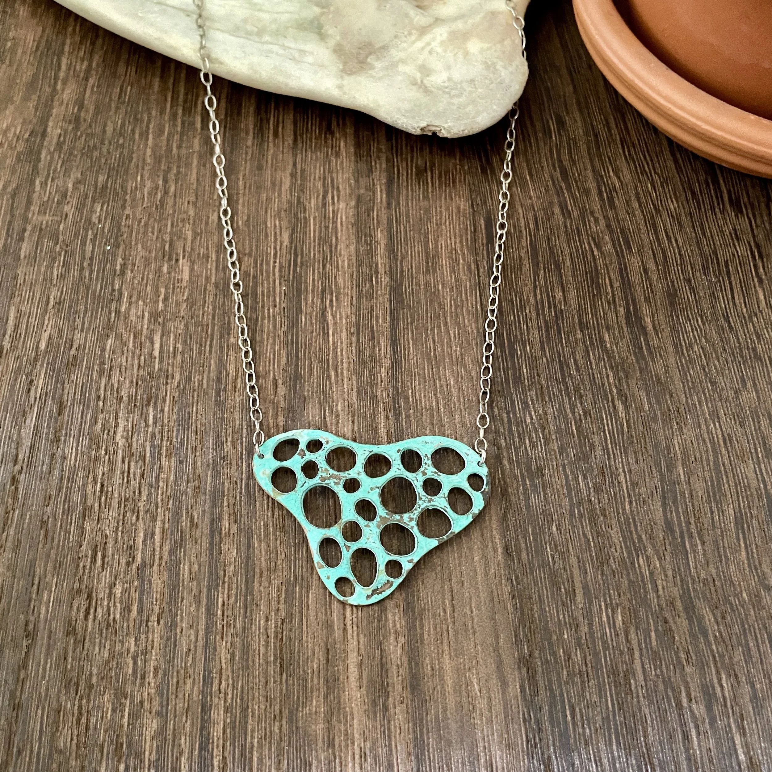 Green Amorphic Necklace #1