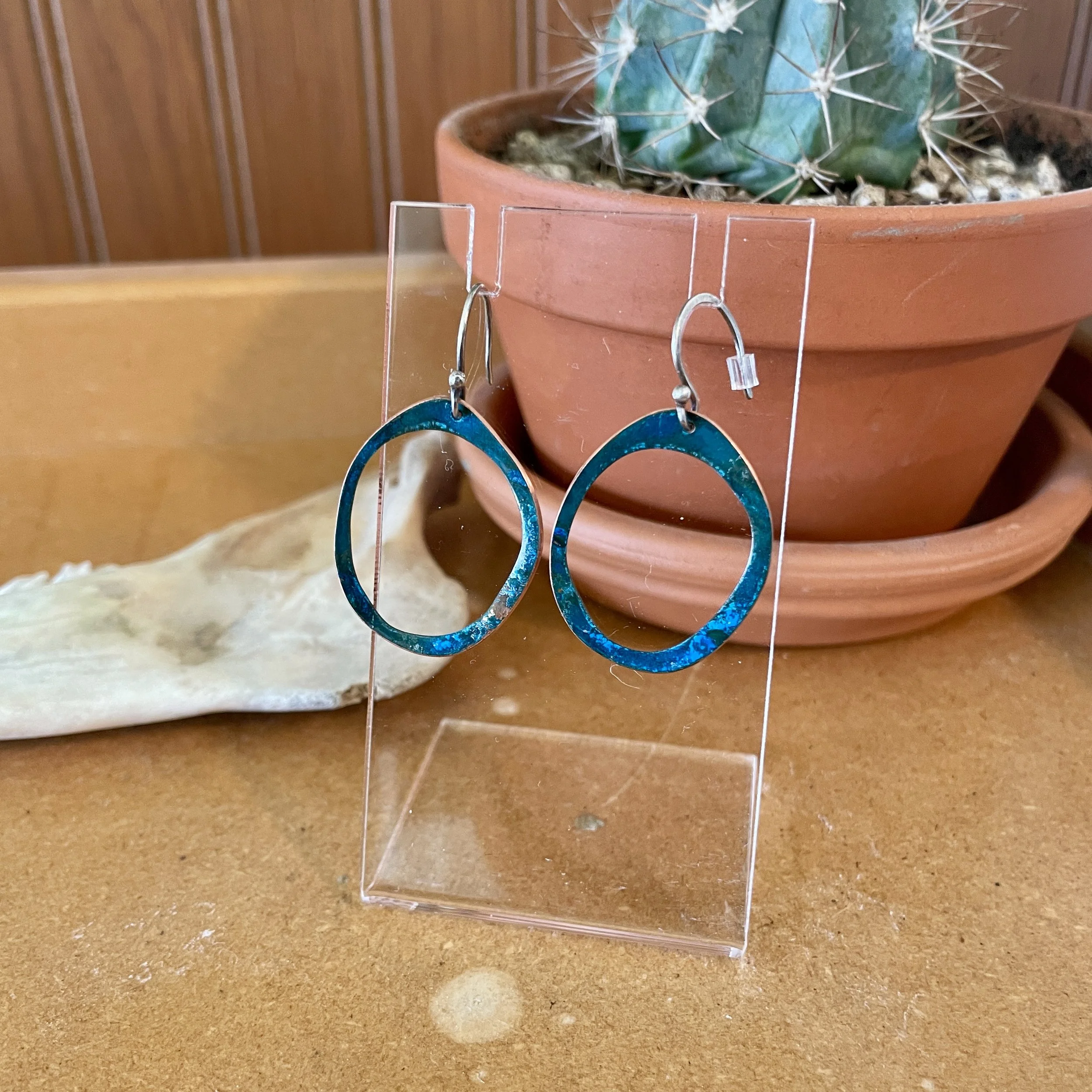 Blue Dangle Earrings #1