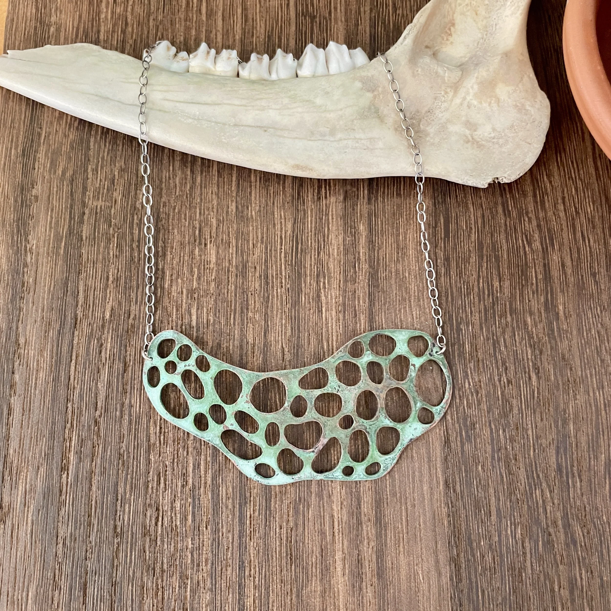Green Amorphic Necklace #2