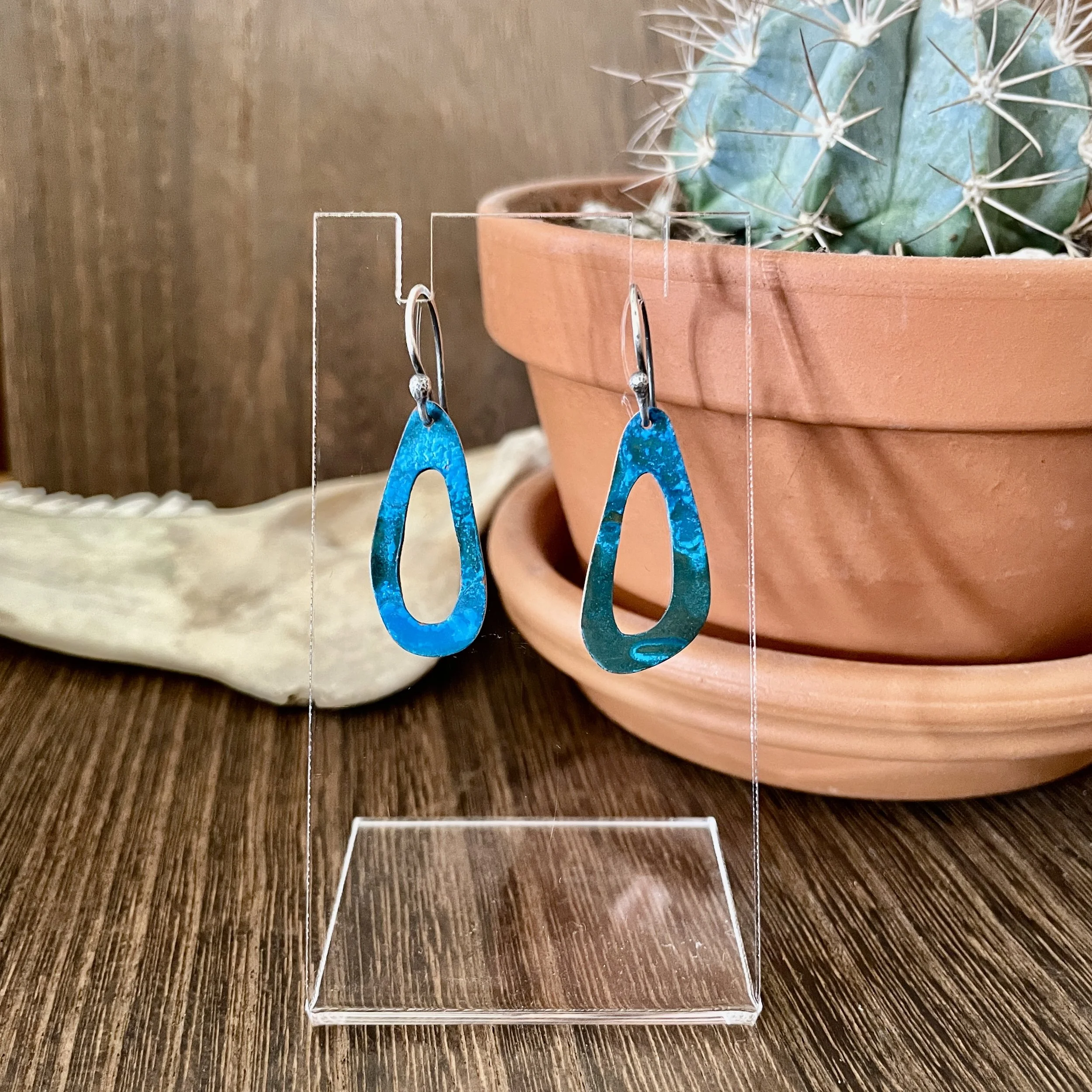 Blue Dangle Earrings #2