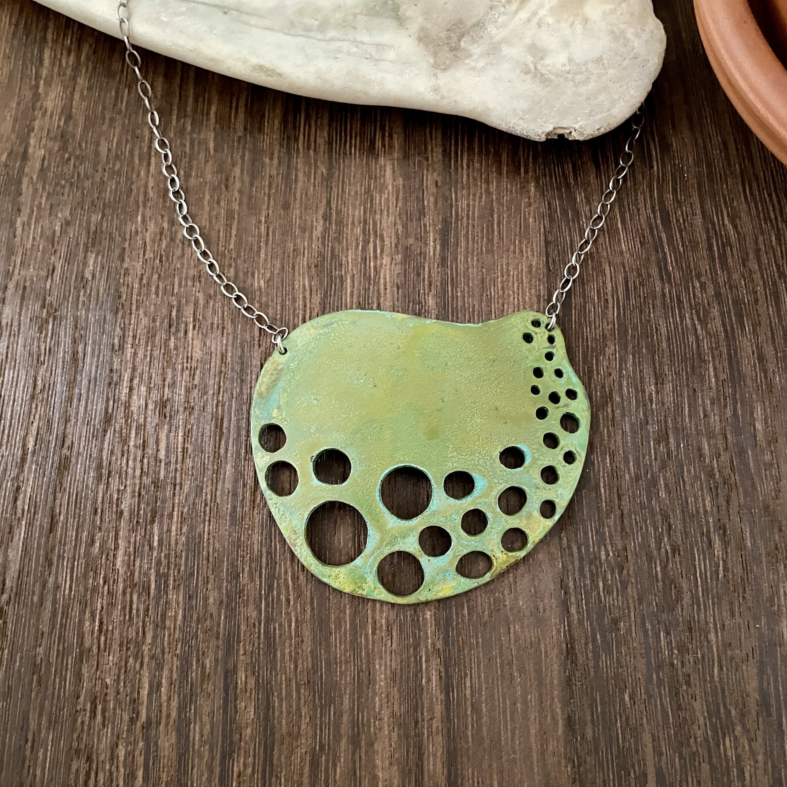 Green Shell Necklace #2