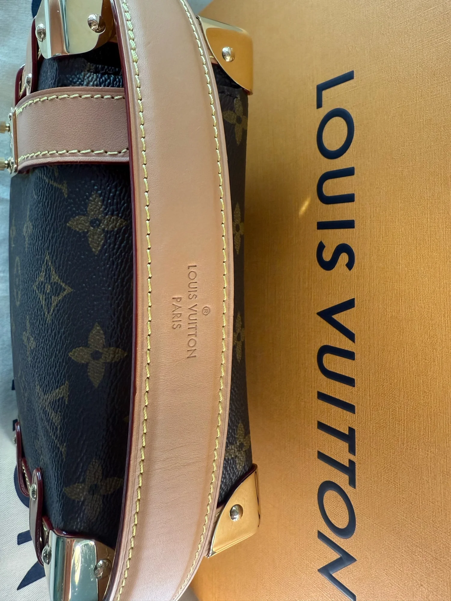 LOUIS VUITTON Monogram Side Trunk PM