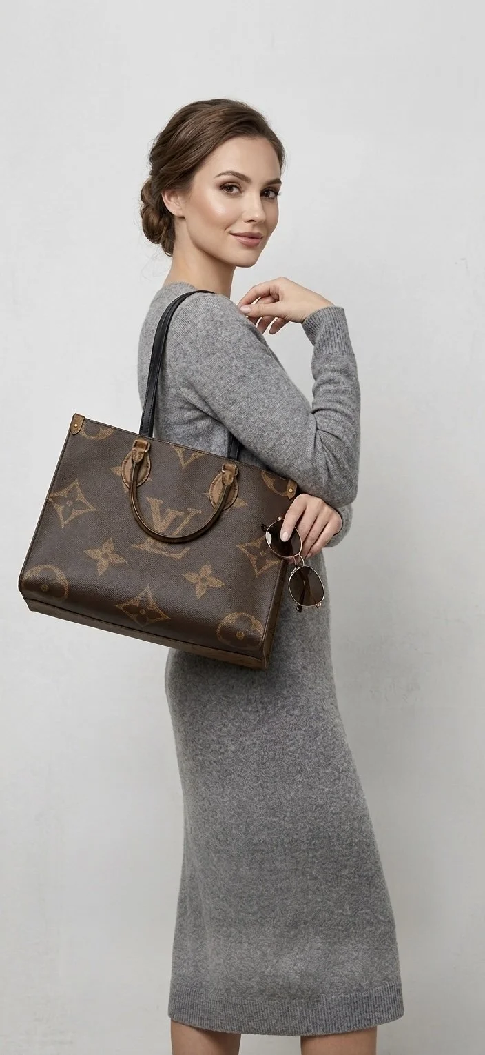 Louis Vuitton OnTheGo MM Giant Reverse Monogram Tote