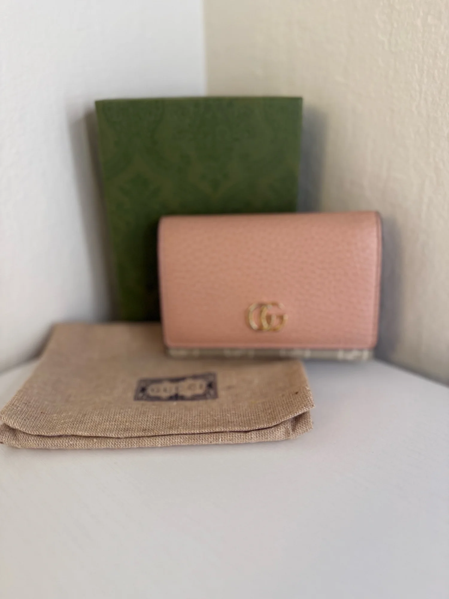 Gucci GG Marmont Pink Card Case