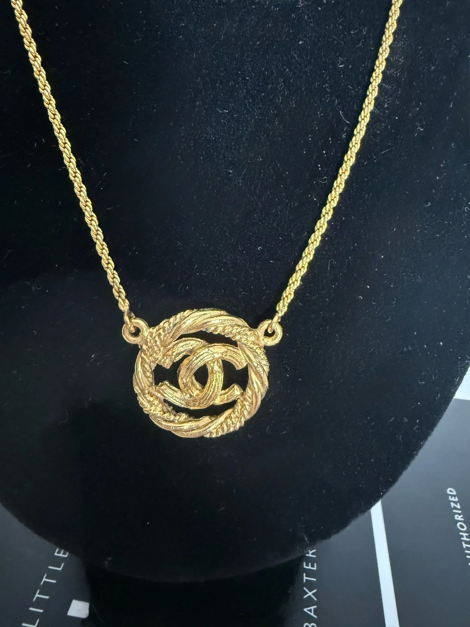Chanel Gold-Plated Choker Necklace Vintage