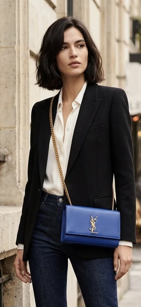 YSL Saint Laurent Kate Monogram Wallet on Chain