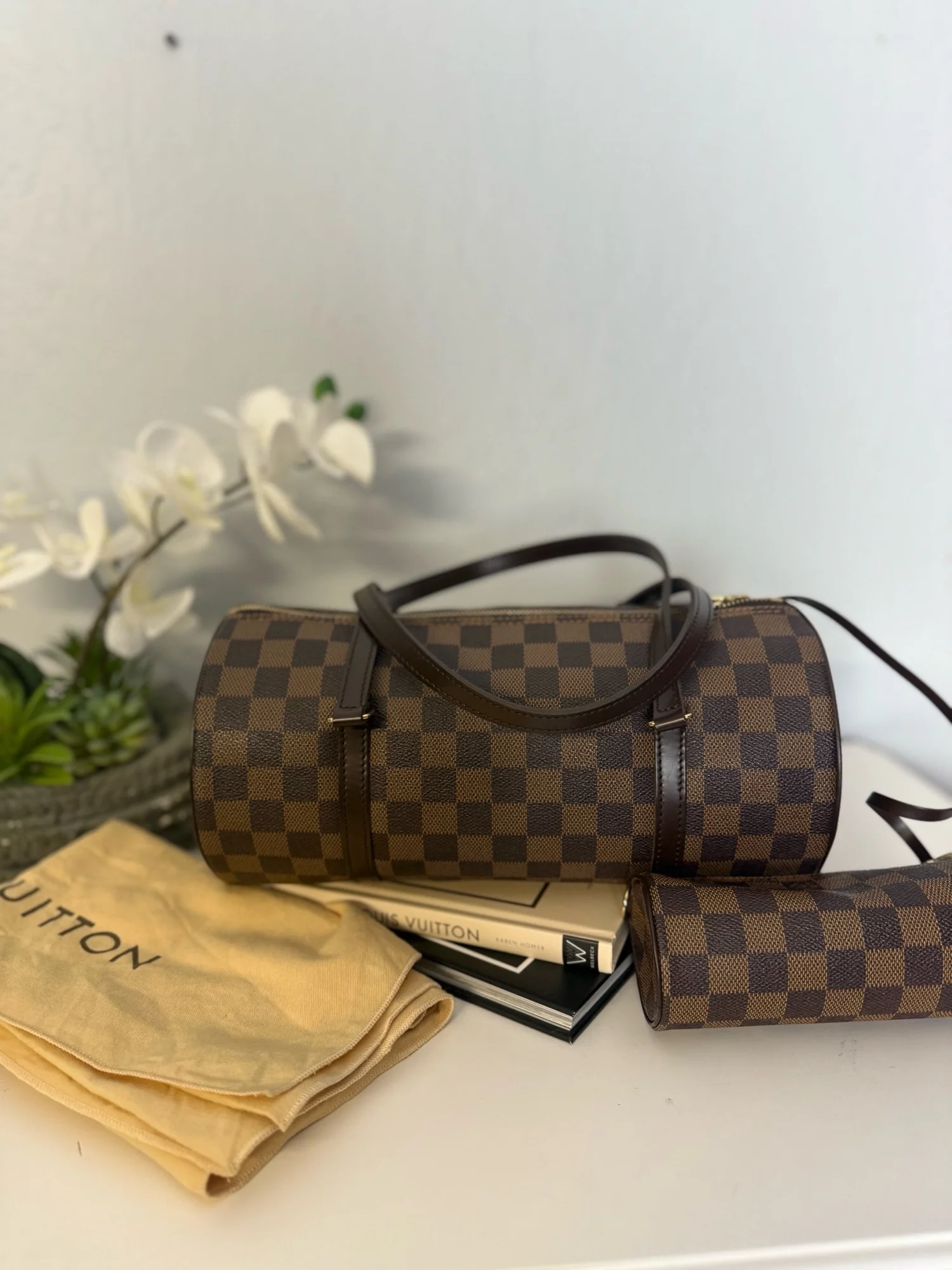Louis Vuitton Papillon 30 Damier Ebene Vintage