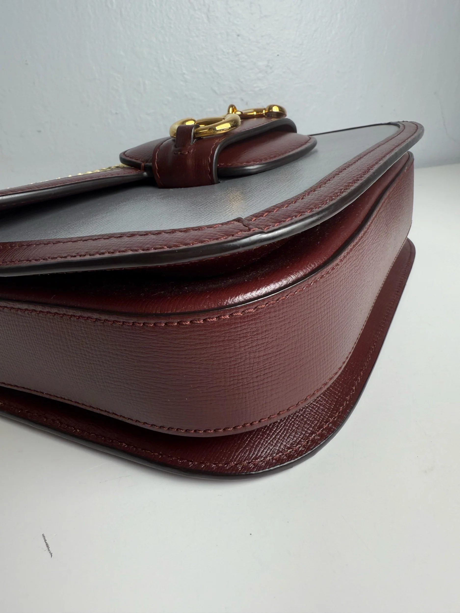 Gucci 1955 Horsebit Shoulder Bag – Python & Leather Edition — image 8