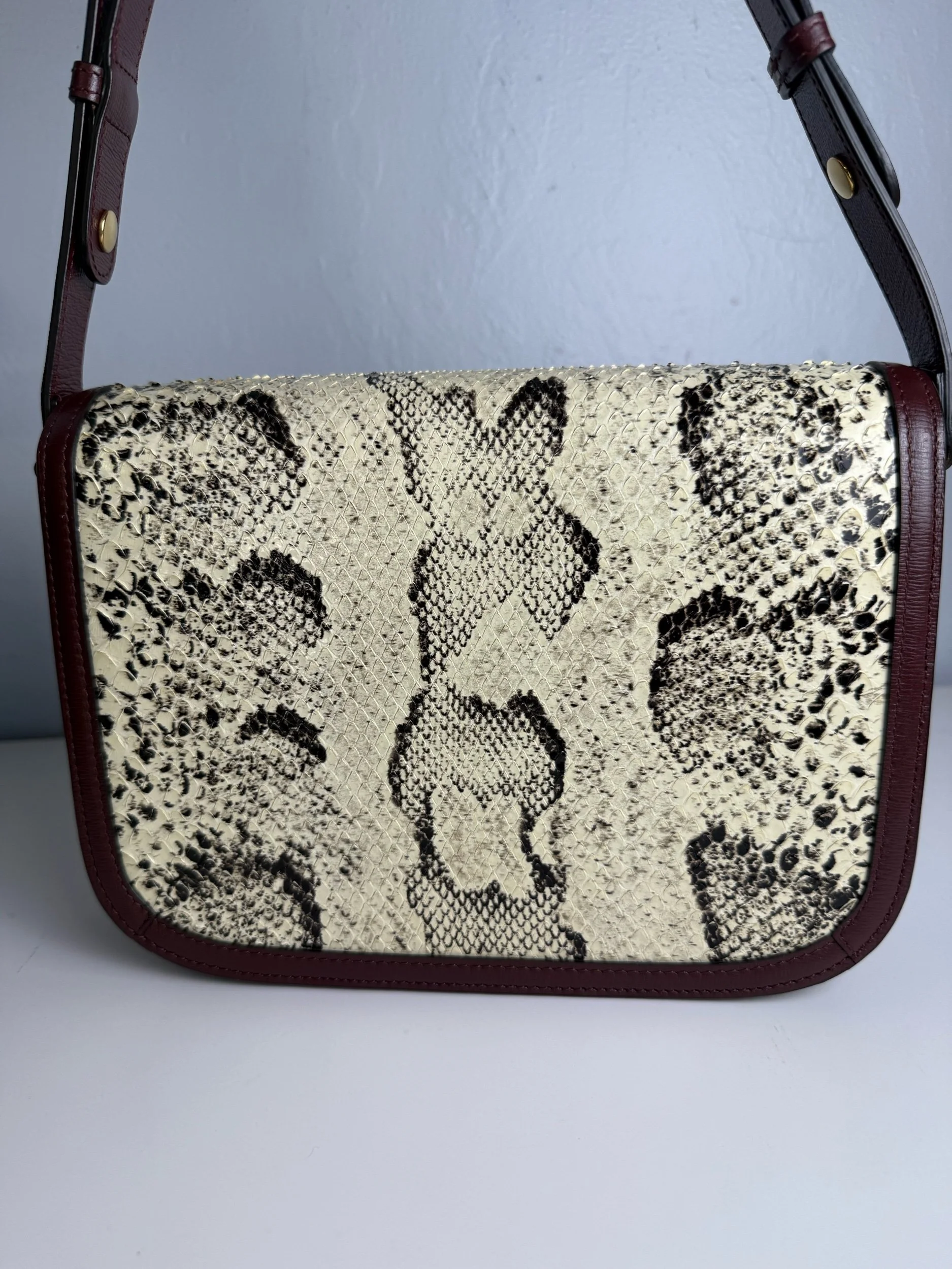 Gucci 1955 Horsebit Shoulder Bag – Python & Leather Edition — image 9