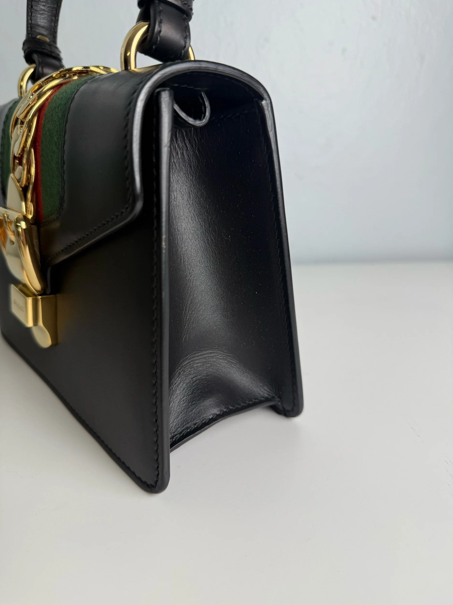 Gucci Sylvie Mini Web Top Handle — image 5