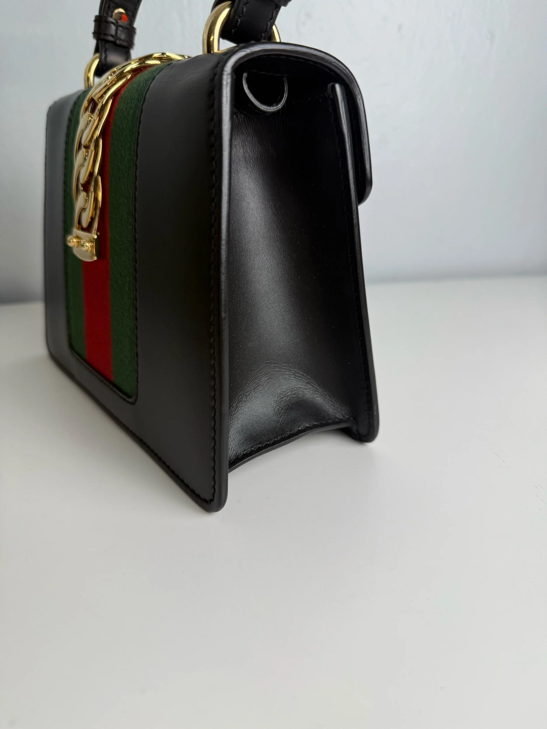 Gucci Sylvie Mini Web Top Handle — image 6