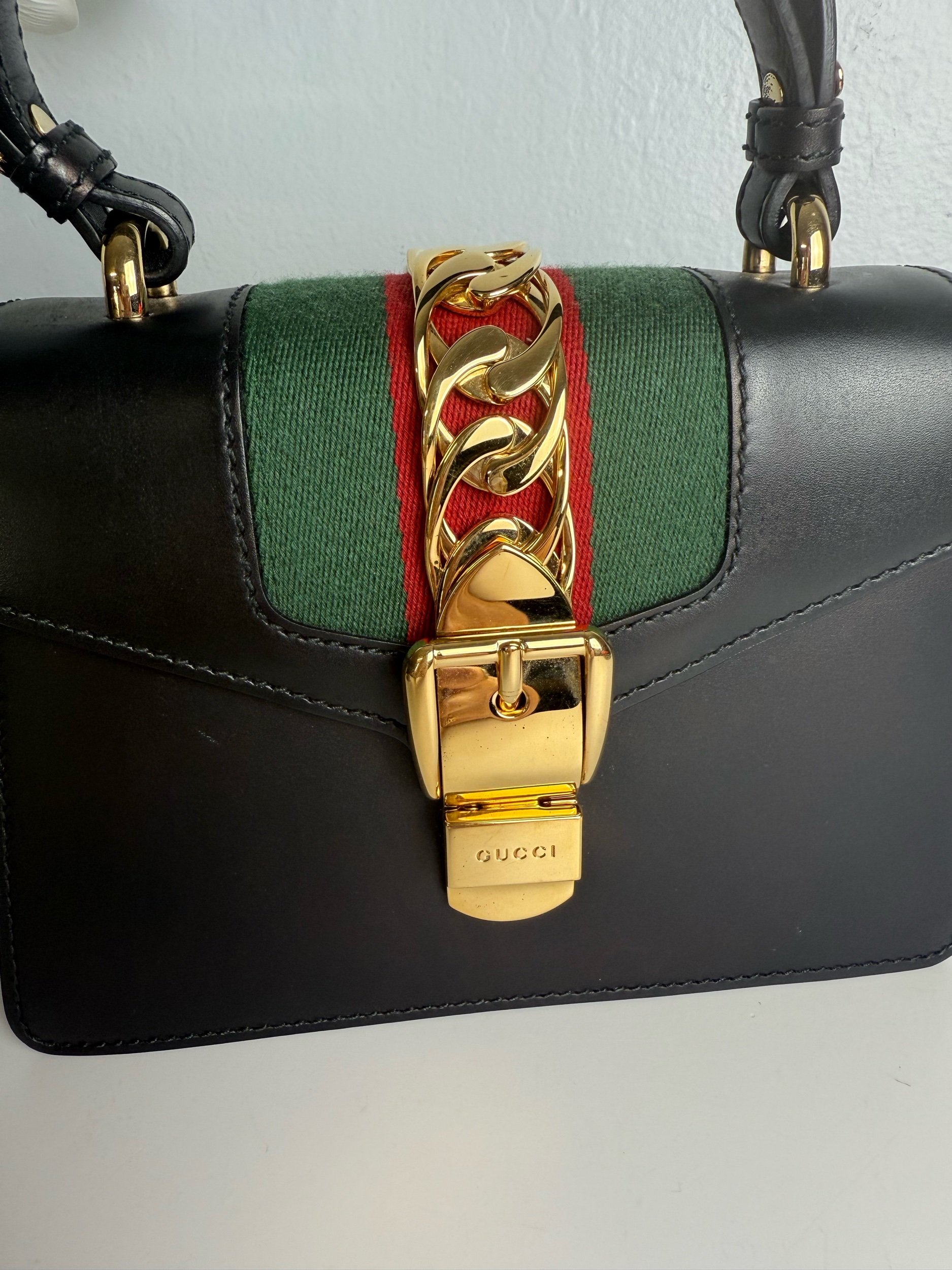 Gucci Sylvie Mini Web Top Handle — image 2