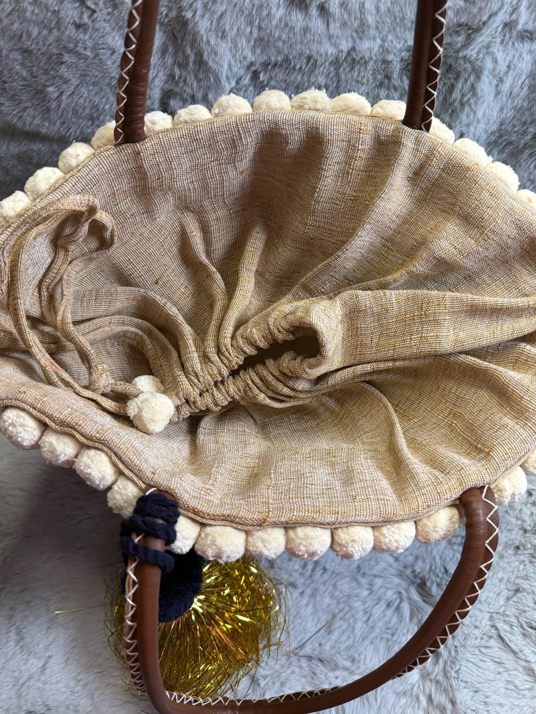 Figue Boho Woven Embellished Tote — image 6