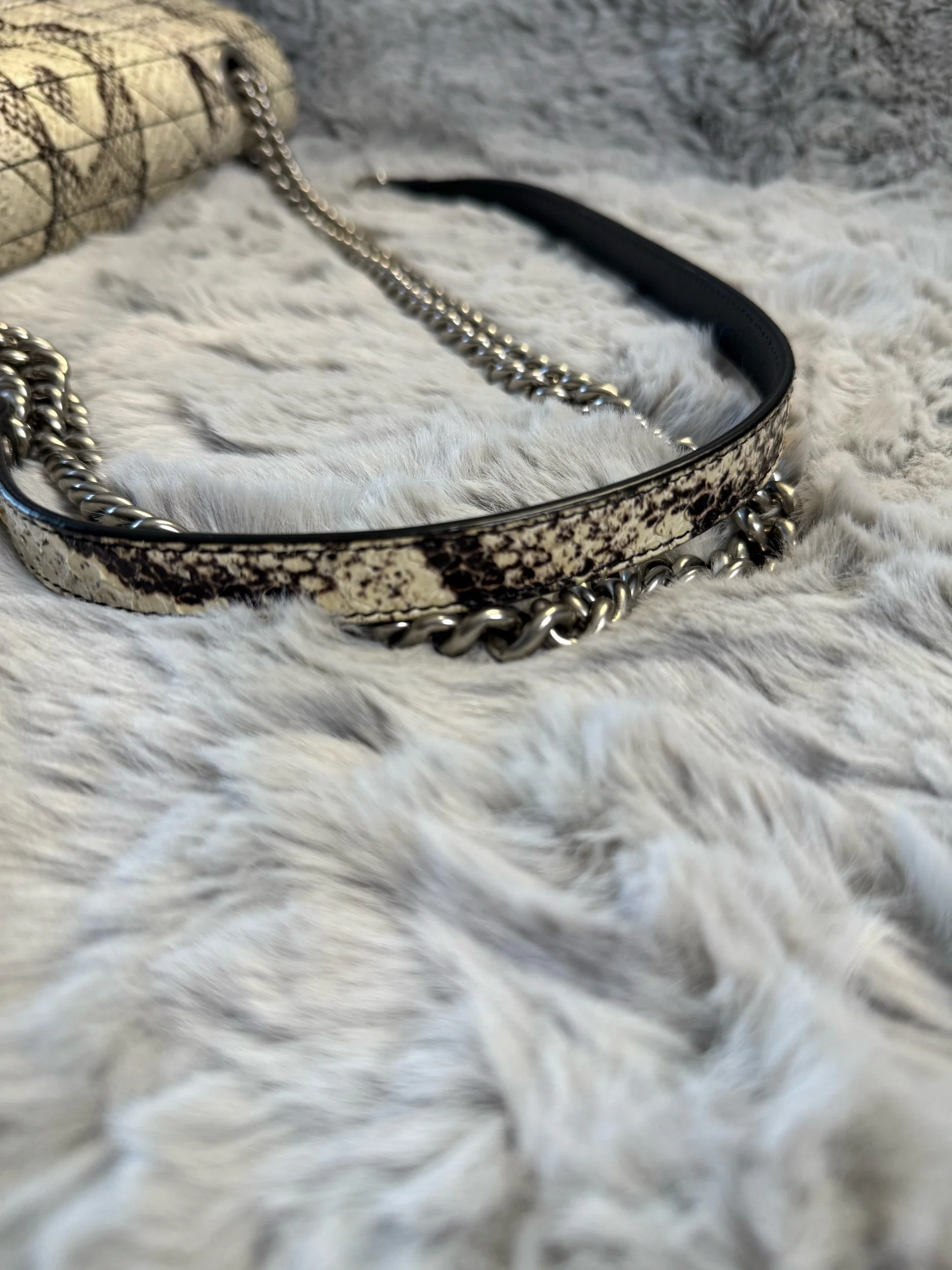 Gucci GG Marmont Small Python Shoulder Bag — image 8