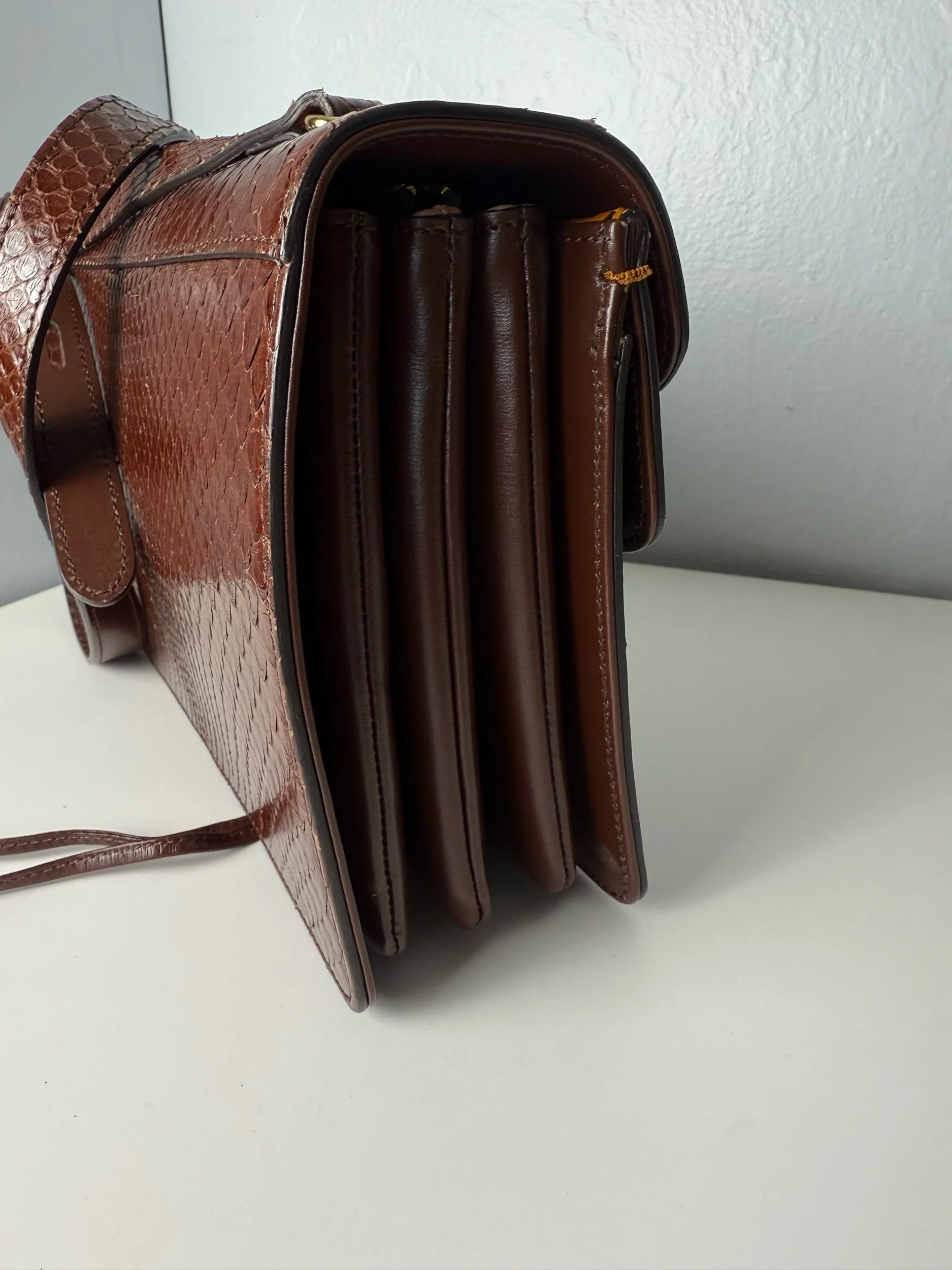 Gucci Zumi Multicolor Python Shoulder Bag — image 4