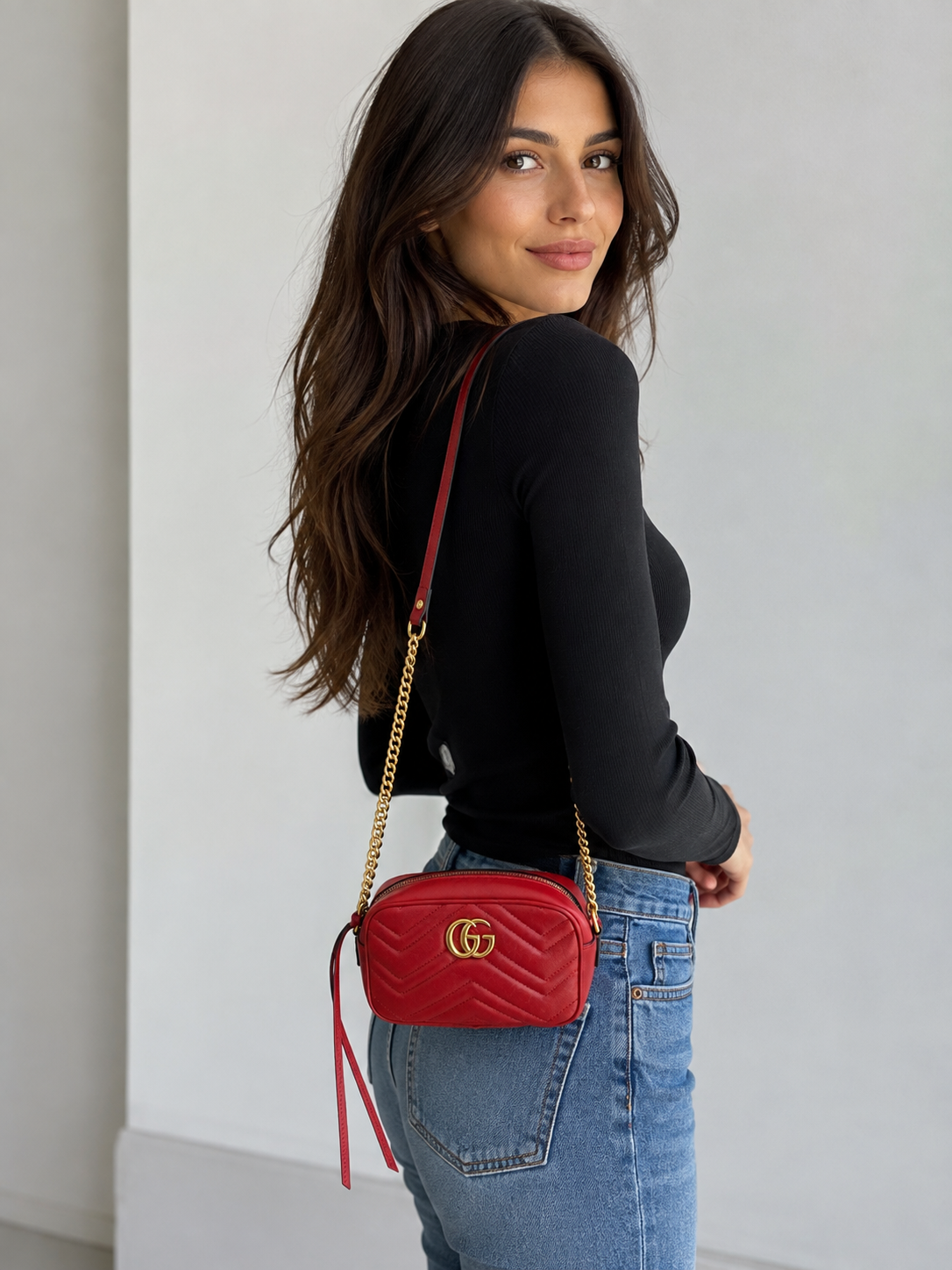 Gucci GG Marmont Matelasse Mini Camera Bag — image 6