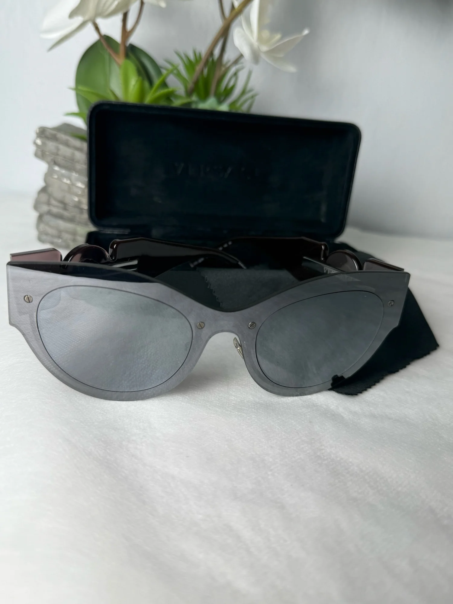Versace VE2234 Grey Cat-Eye Sunglasses