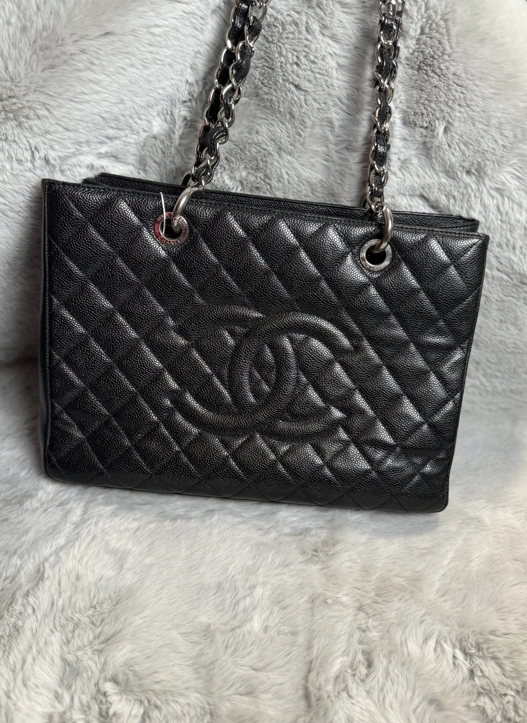 Chanel Grand Shopping Tote Black Caviar Leather — image 3