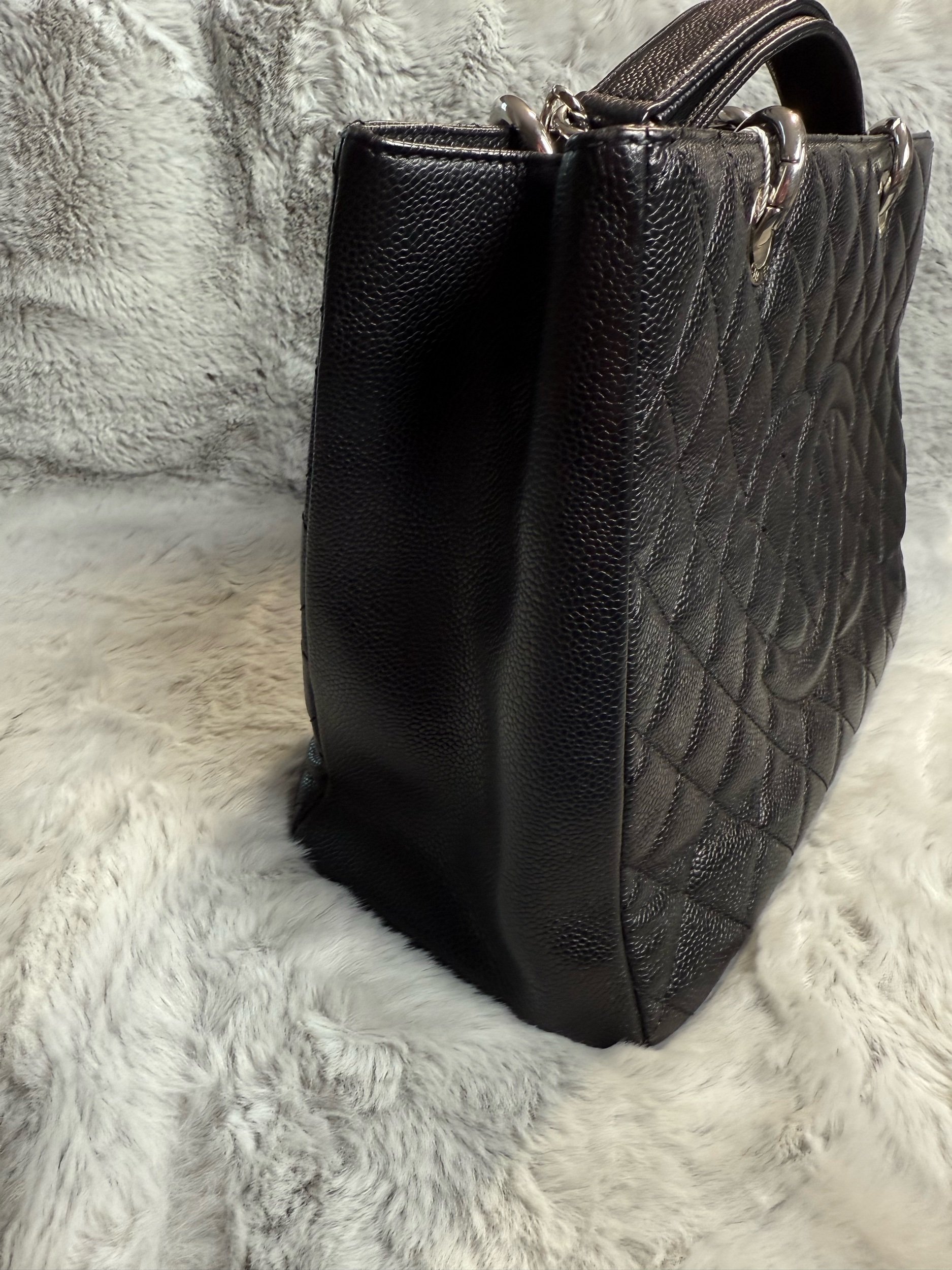 Chanel Grand Shopping Tote Black Caviar Leather — image 7
