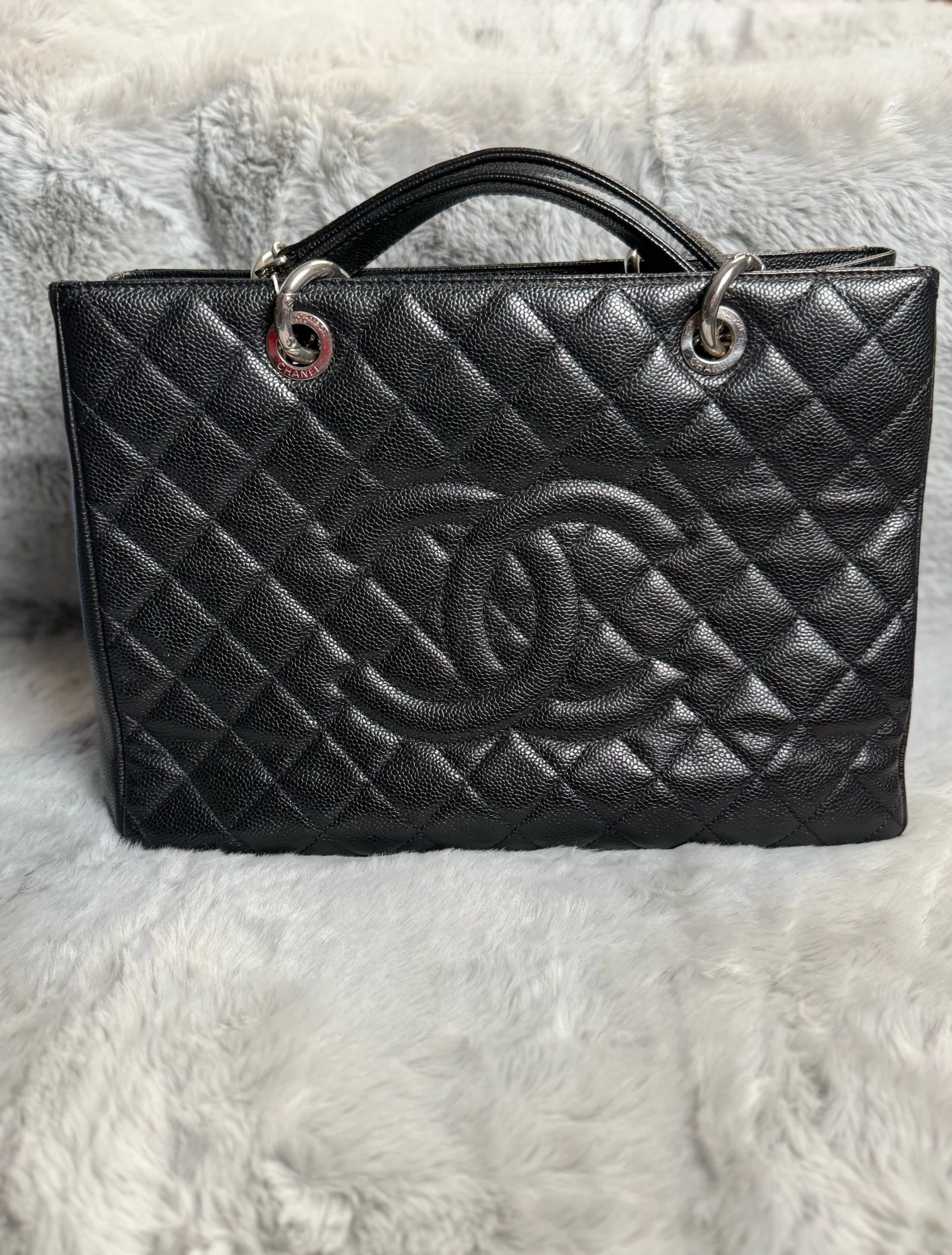 Chanel Grand Shopping Tote Black Caviar Leather — image 4