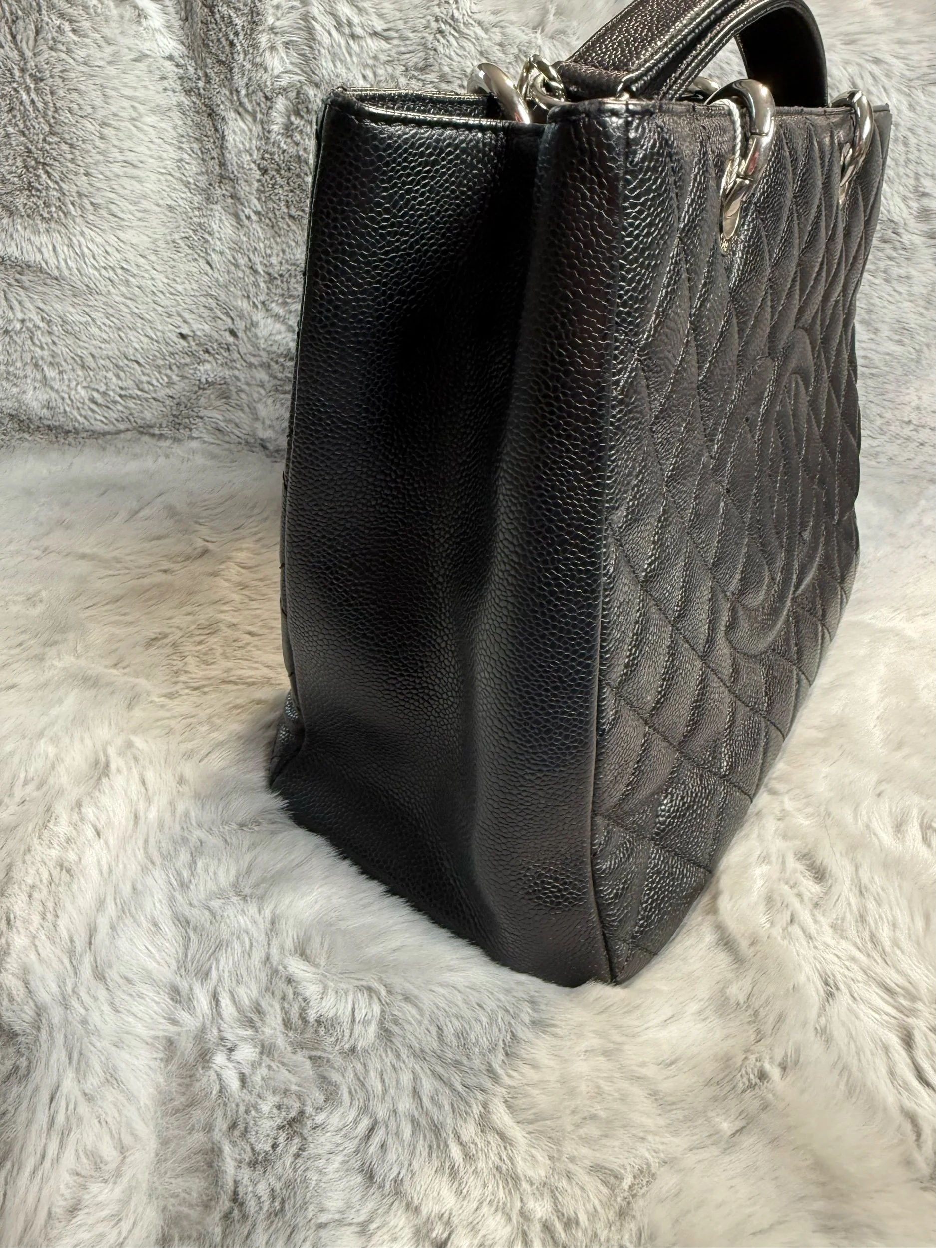 Chanel Grand Shopping Tote Black Caviar Leather — image 6