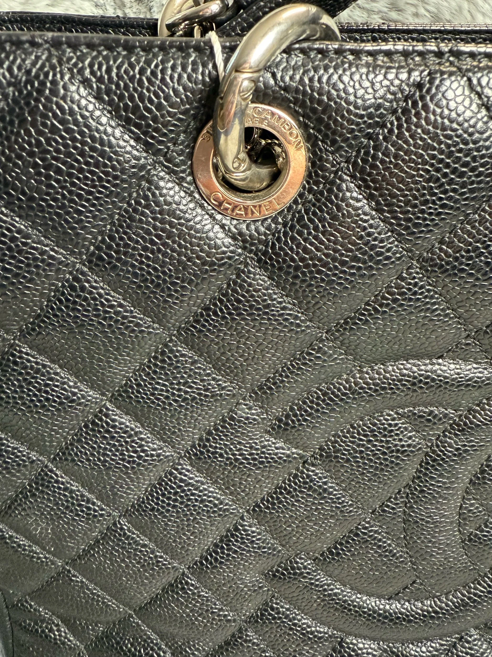 Chanel Grand Shopping Tote Black Caviar Leather — image 5